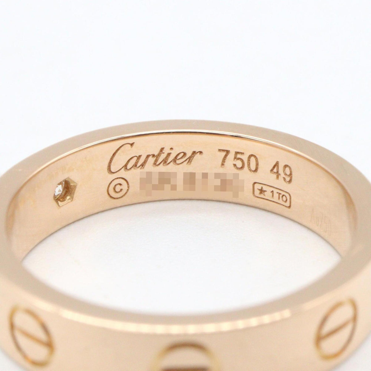 Cartier Gold Clear Pink Gold (18K) Band Ring (Pre-Owned)