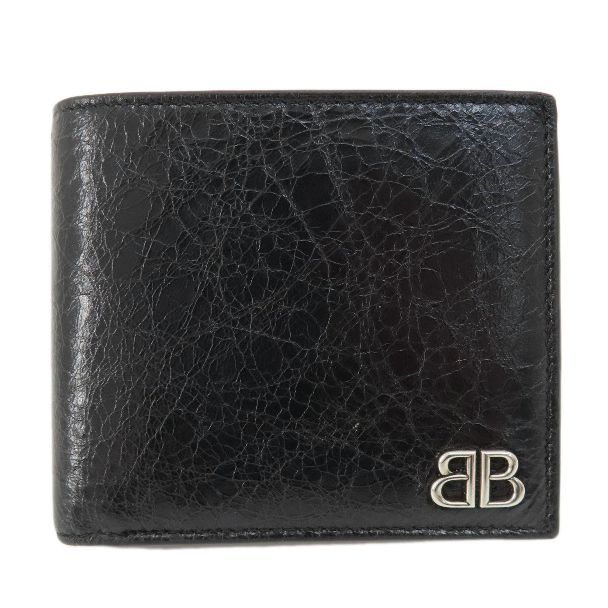Balenciaga Black Leather Wallet (Bi-Fold) (Pre-Owned)