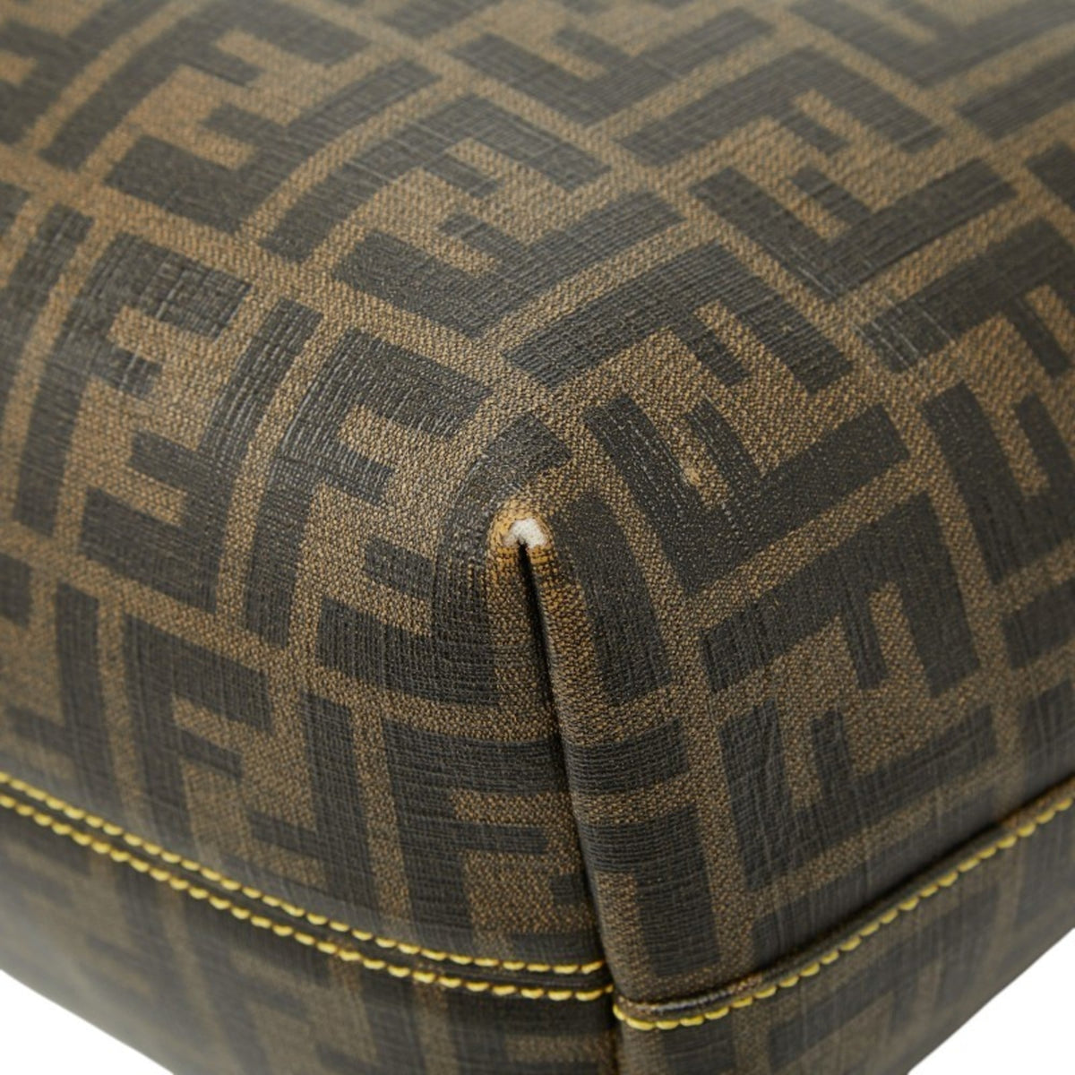Fendi Brown Pvc Leather Tote Bag (Pre-Owned)