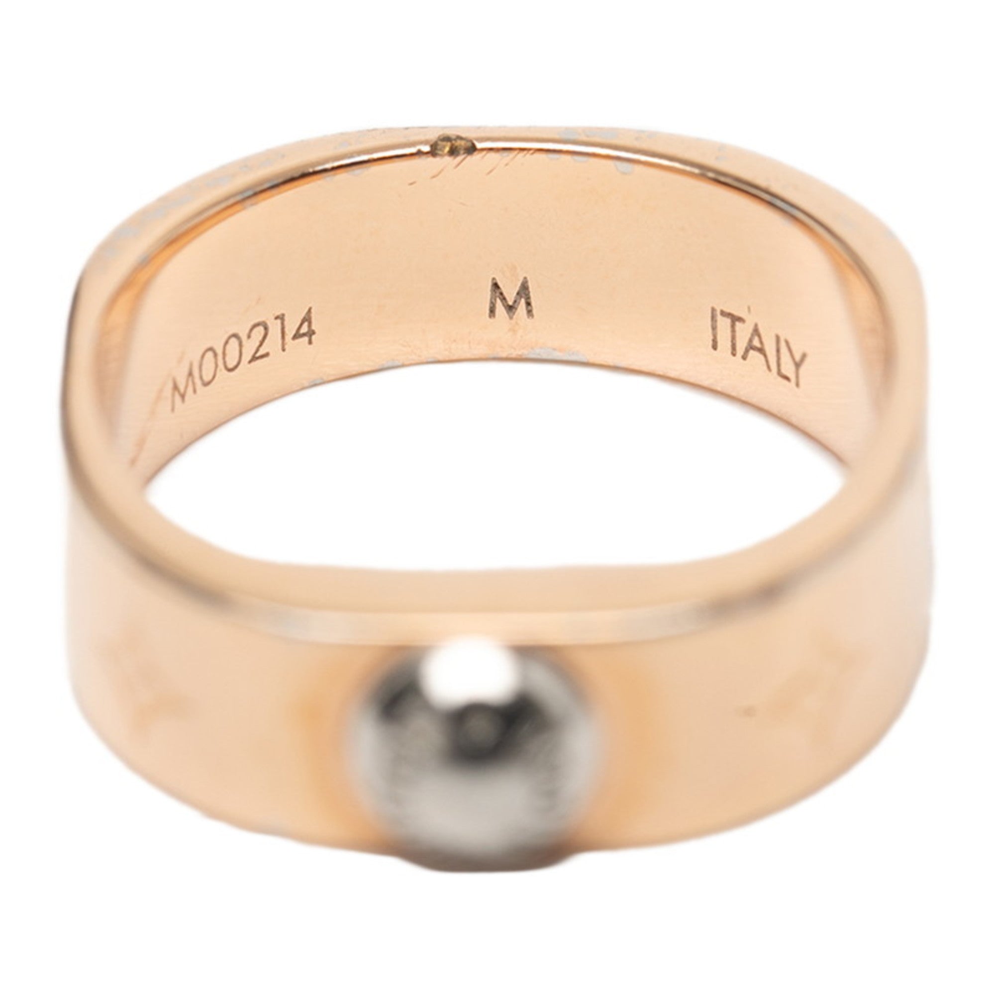 Louis Vuitton Pink Gold Gold Plating Band Ring (Pre-Owned)