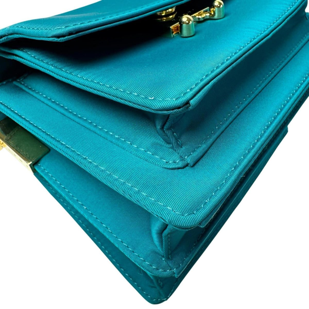 Marni Blue Green Nylon Shoulder Bag (Pre-Owned)