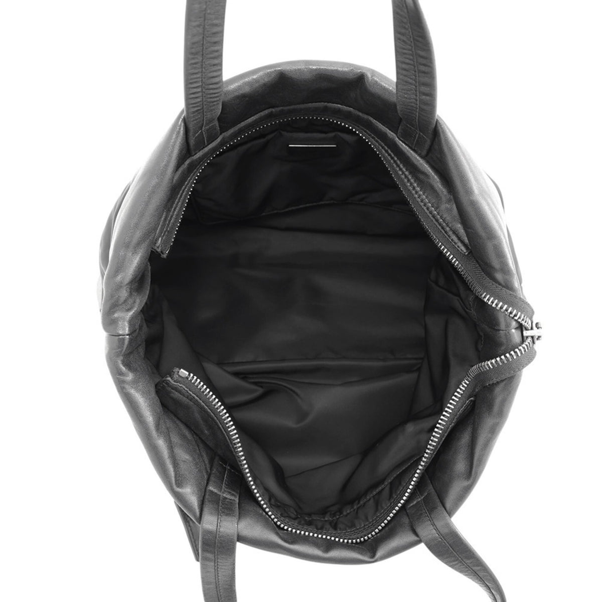 Prada Black Nylon Leather Tote Bag (Pre-Owned)