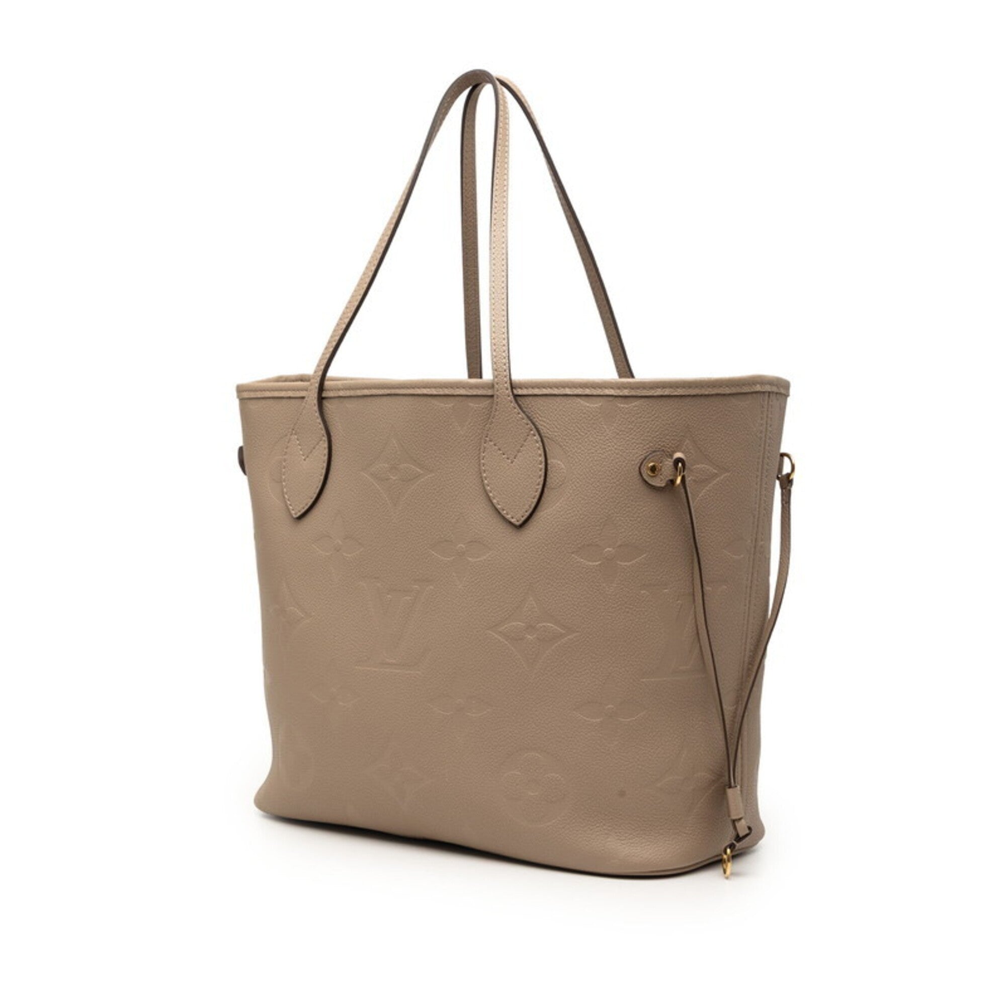 Louis Vuitton Grayish Tourterelle Leather Pouch Shoulder Bag Tote Bag (Pre-Owned)