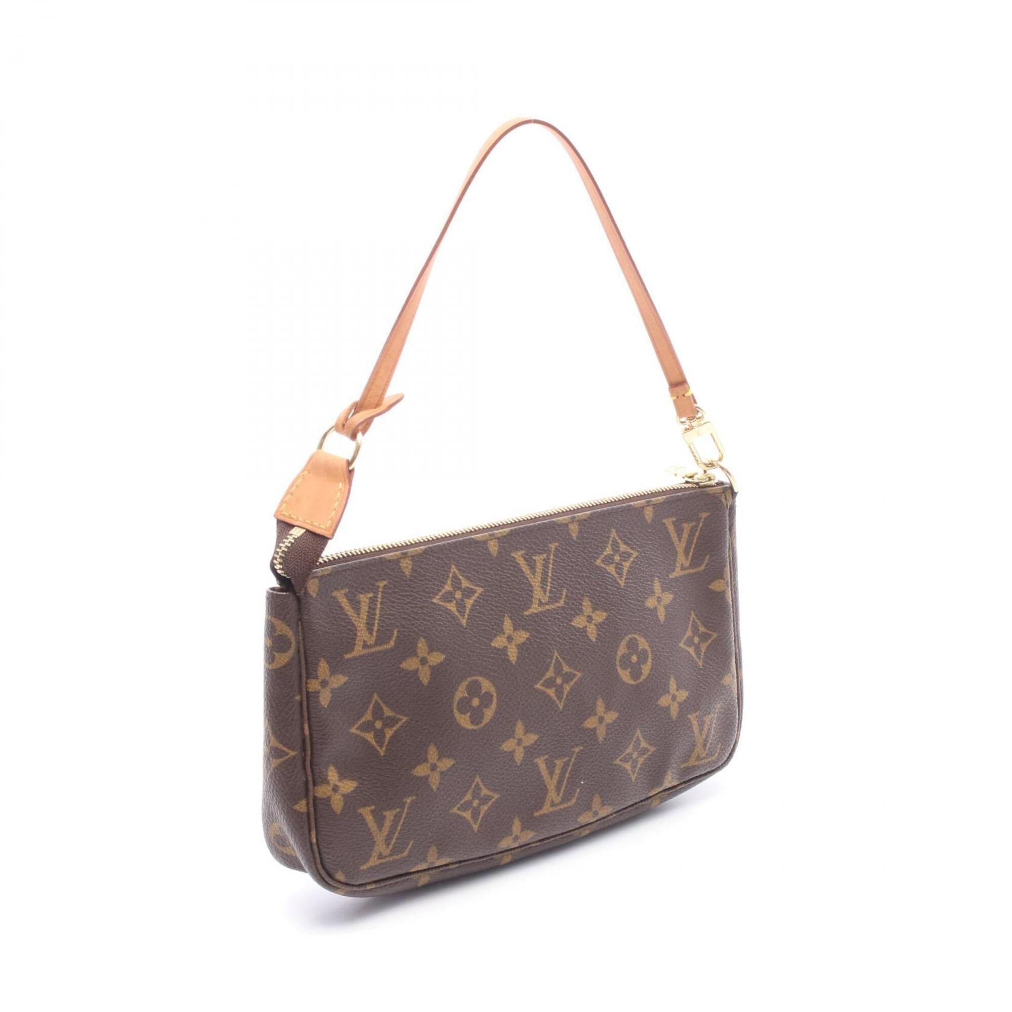 Louis Vuitton Brown Coated Canvas Pvc Monogram Leather Handbag (Pre-Owned)
