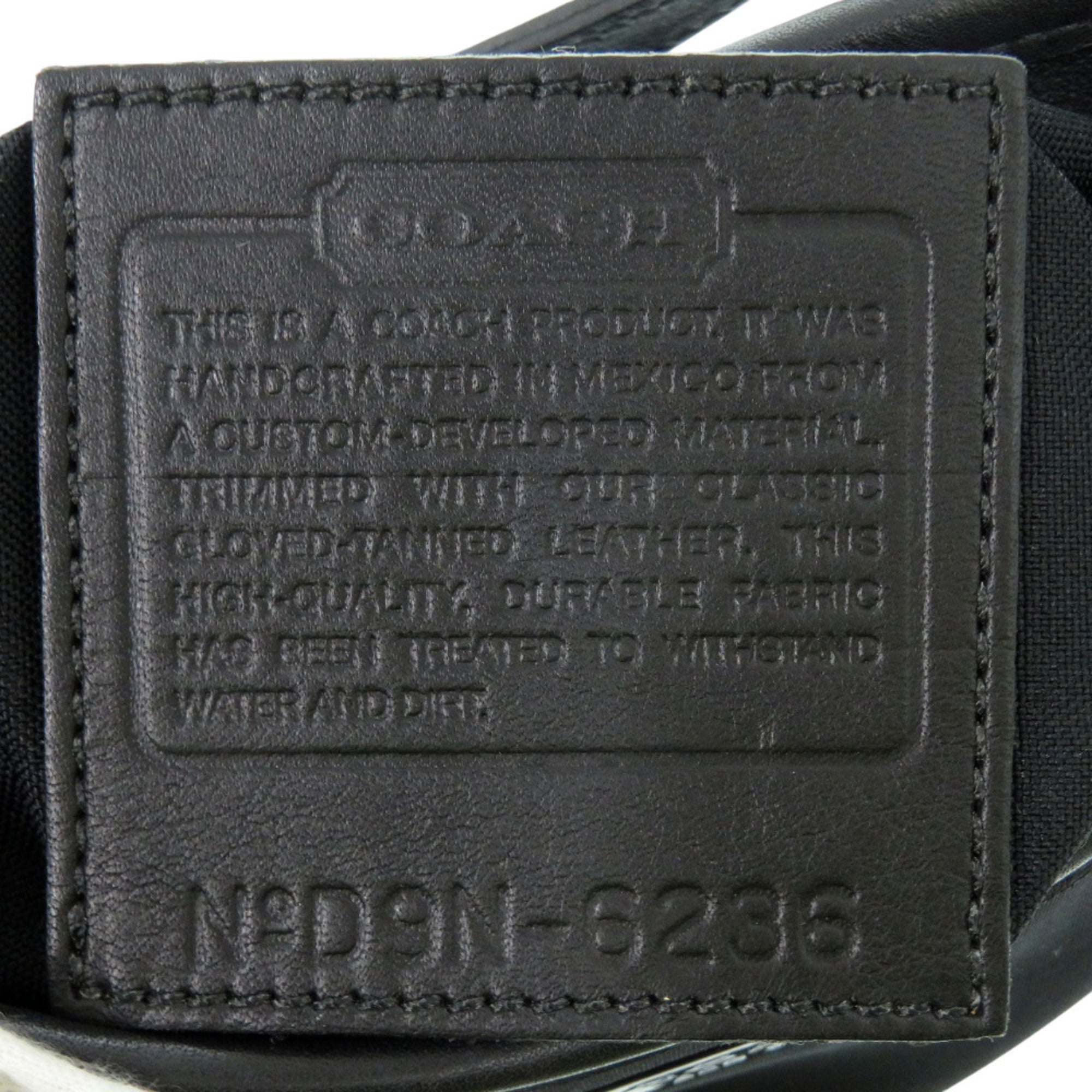 Coach Black Urethane Leather Handbag Pouch (Pre-Owned)