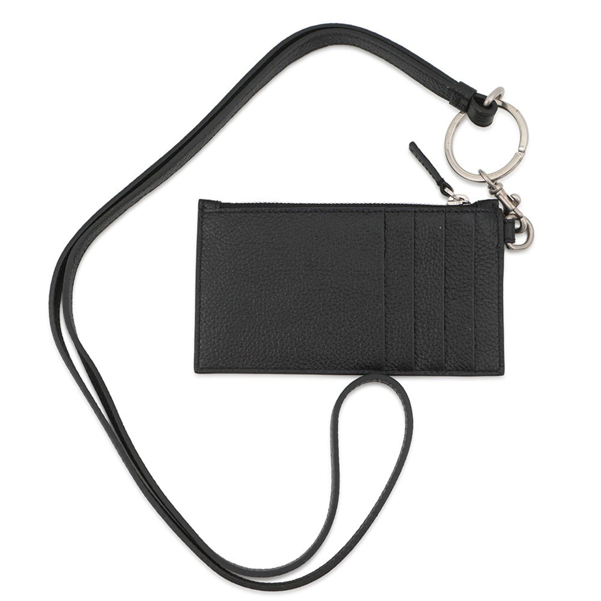 Balenciaga Black Leather Coin Purse/Coin Case (Pre-Owned)