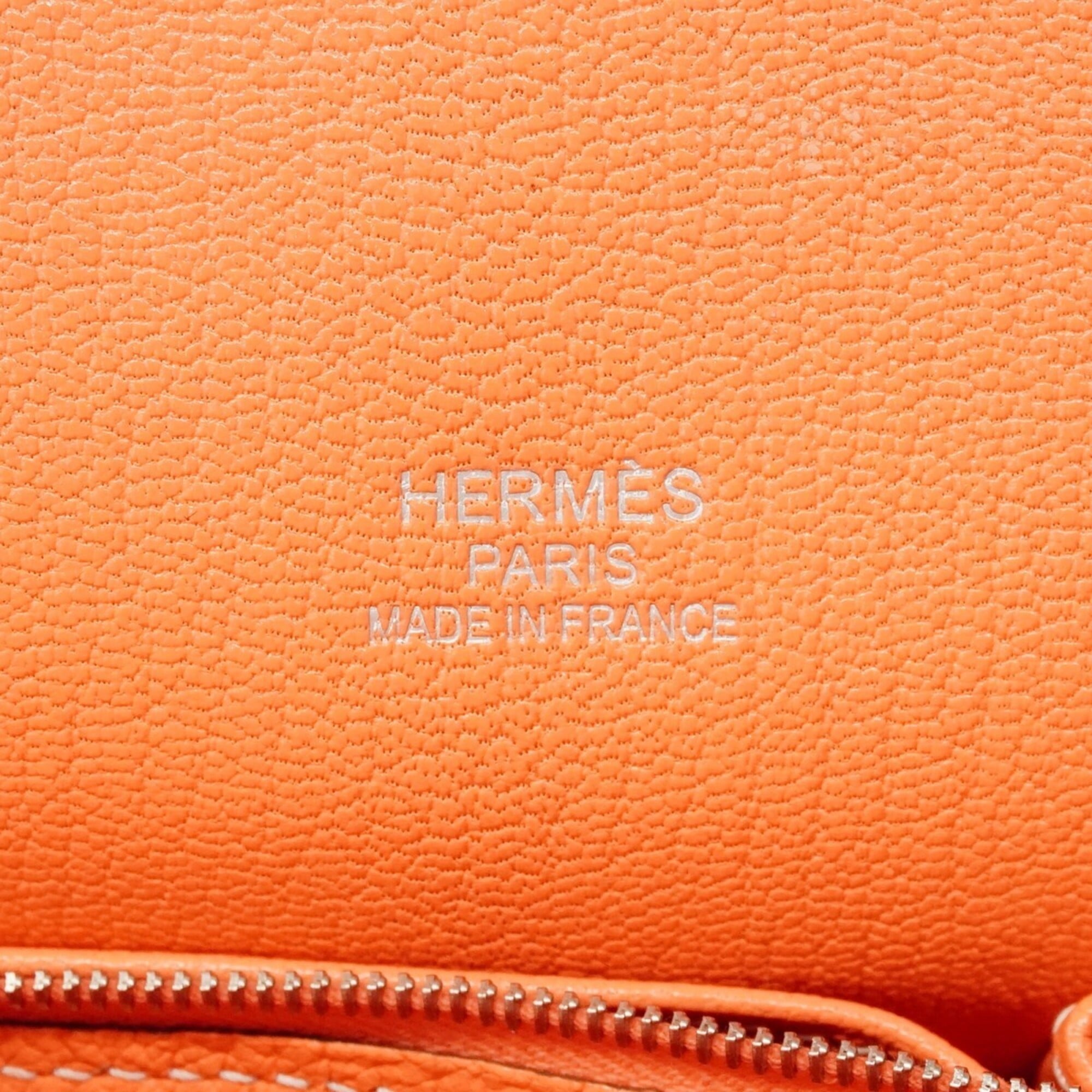 Hermes Crevette Taurillon Clemence Leather Shoulder Bag (Pre-Owned)