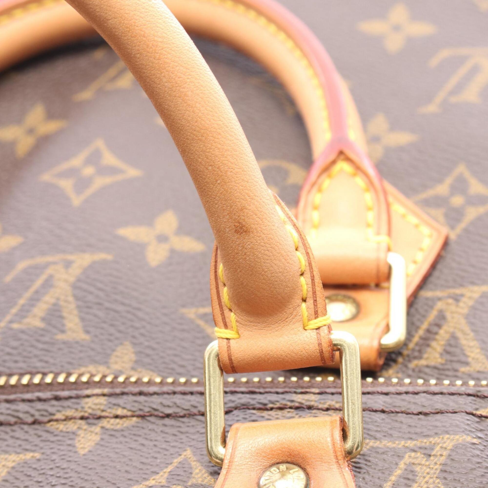 Louis Vuitton Brown Pvc Coated Canvas Leather Handbag (Pre-Owned)