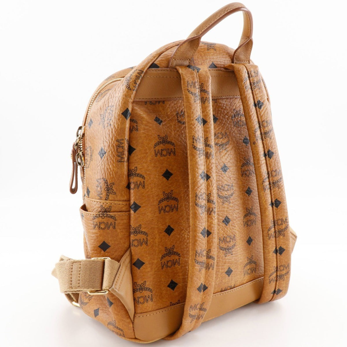 Mcm Brown Pvc Backpack (Pre-Owned)