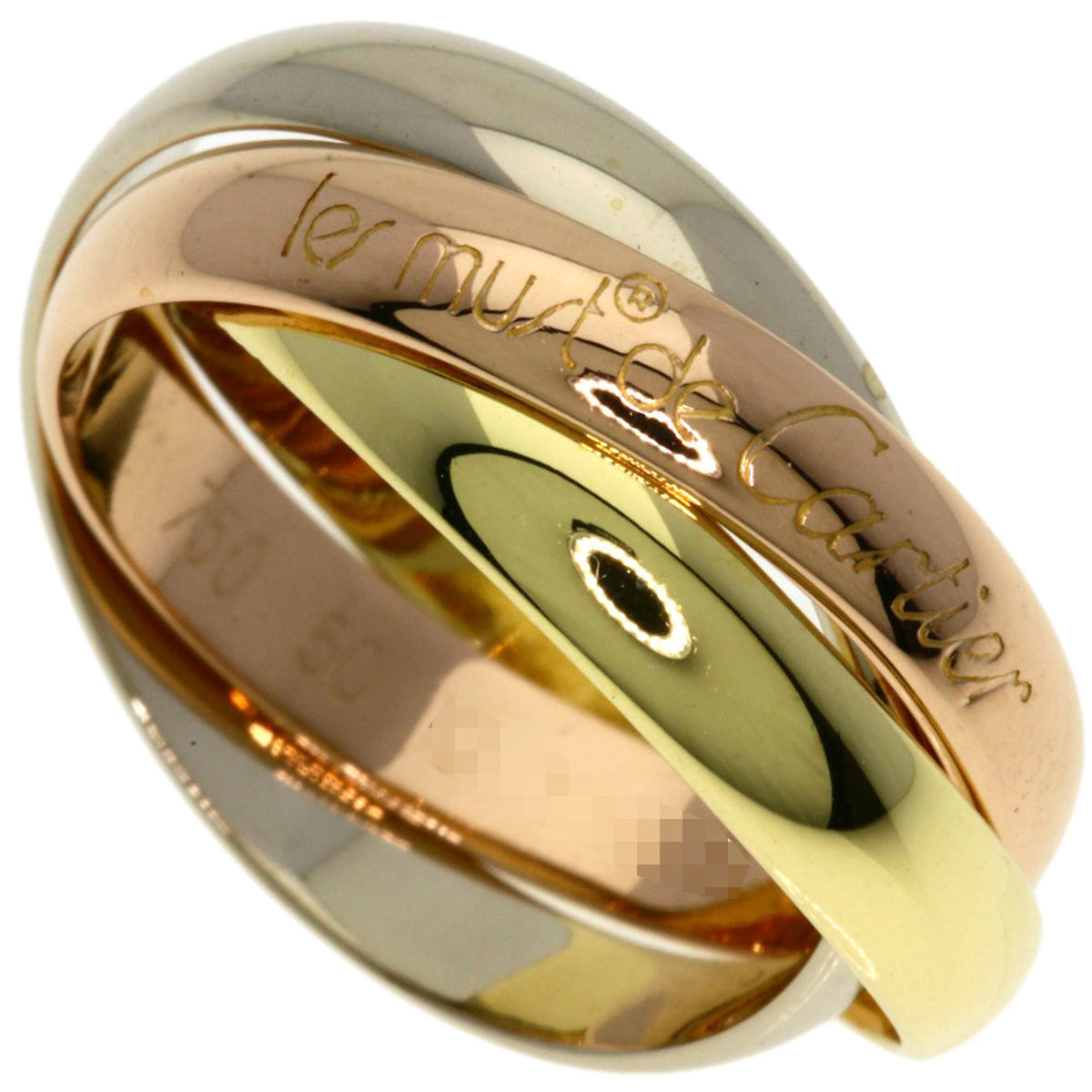 Cartier Trinity Yellow Gold (18K) Pink Gold (18K) White Gold (18K) Band Ring (Pre-Owned)