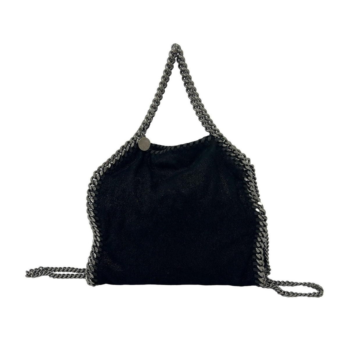 Stella Mccartney Black Leather Shoulder Bag Tote Bag (Pre-Owned)