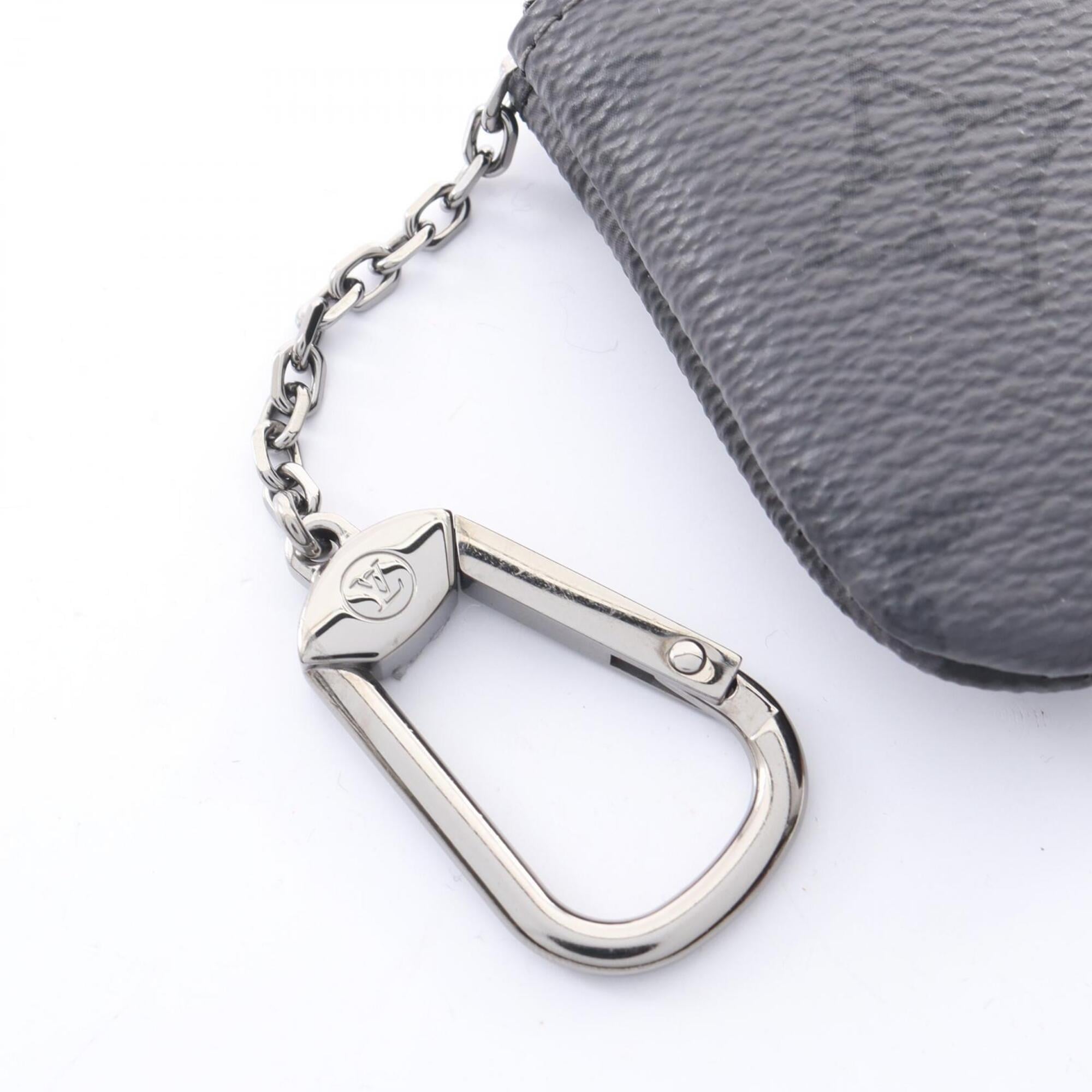 Louis Vuitton Black Gray Pvc Coin Purse/Coin Case (Pre-Owned)