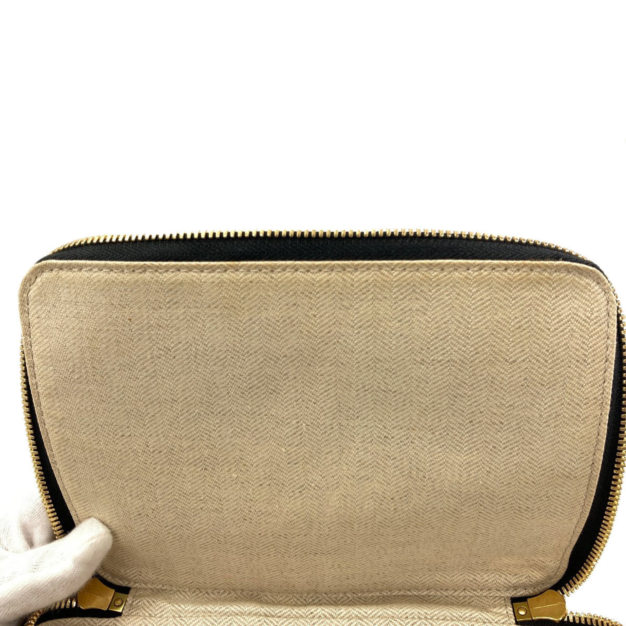 Loewe Beige Black Wool Leather Backpack (Pre-Owned)