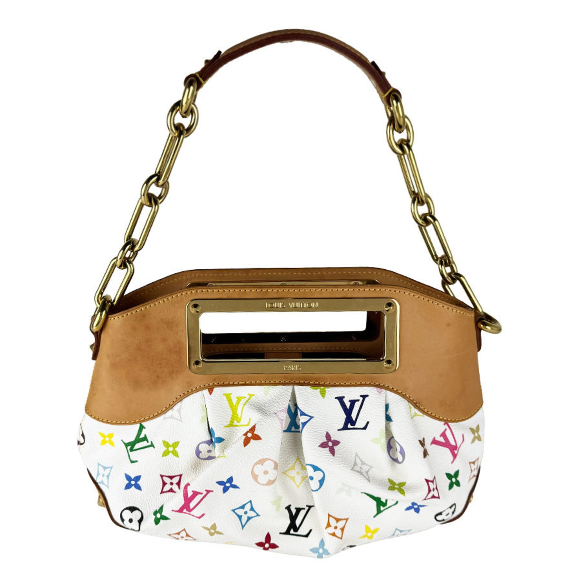 Louis Vuitton Blanc Multi-Color Monogram Multicolore Handbag (Pre-Owned)