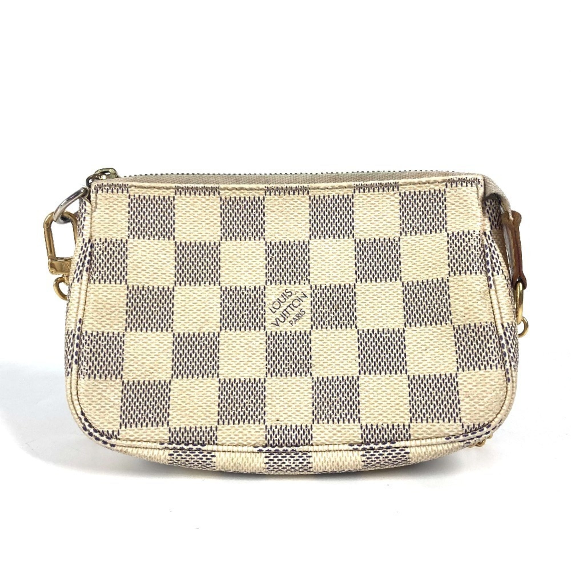 Louis Vuitton White Damier Azur Handbag (Pre-Owned)