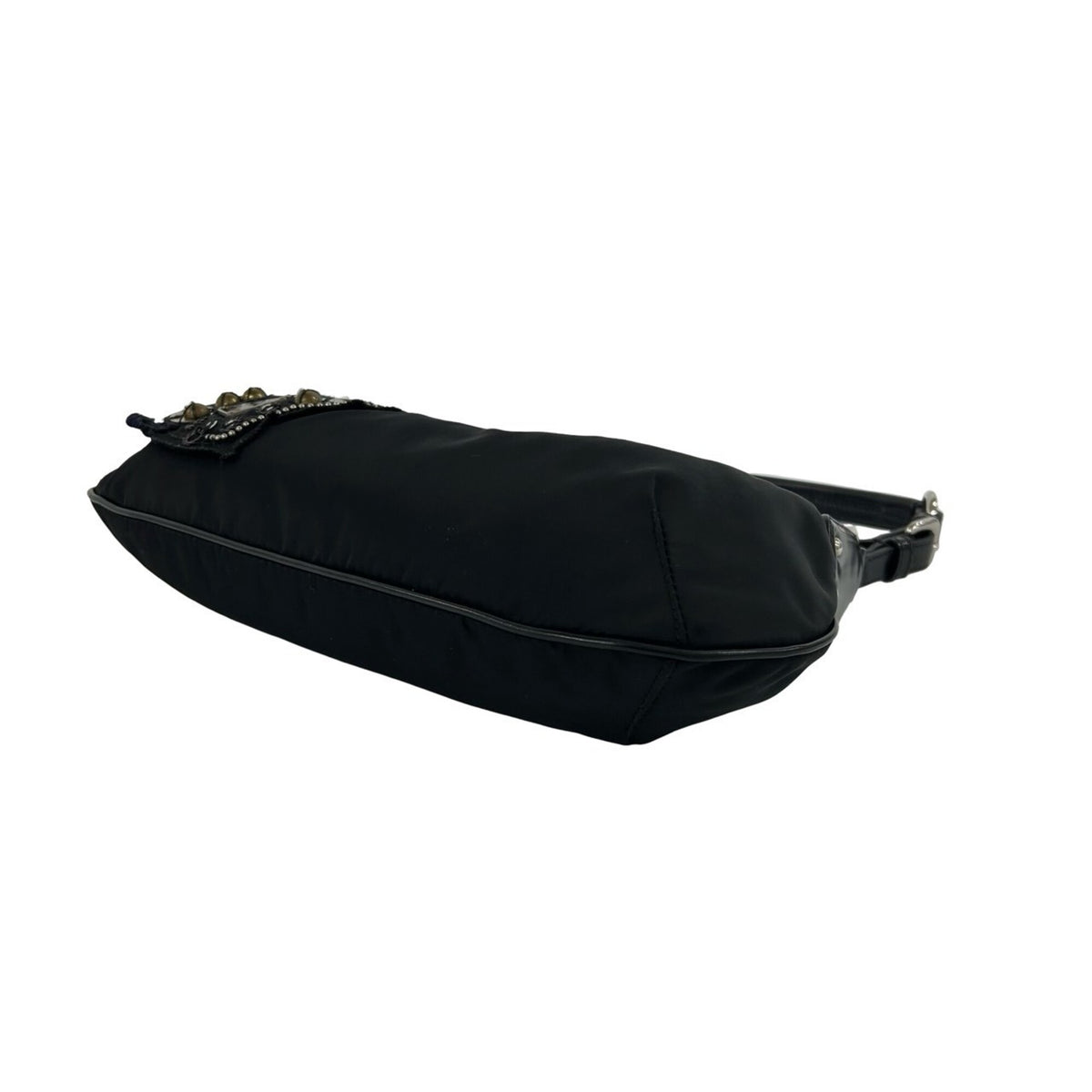 Gucci Black Canvas Leather Boston Bag Handbag (Pre-Owned)