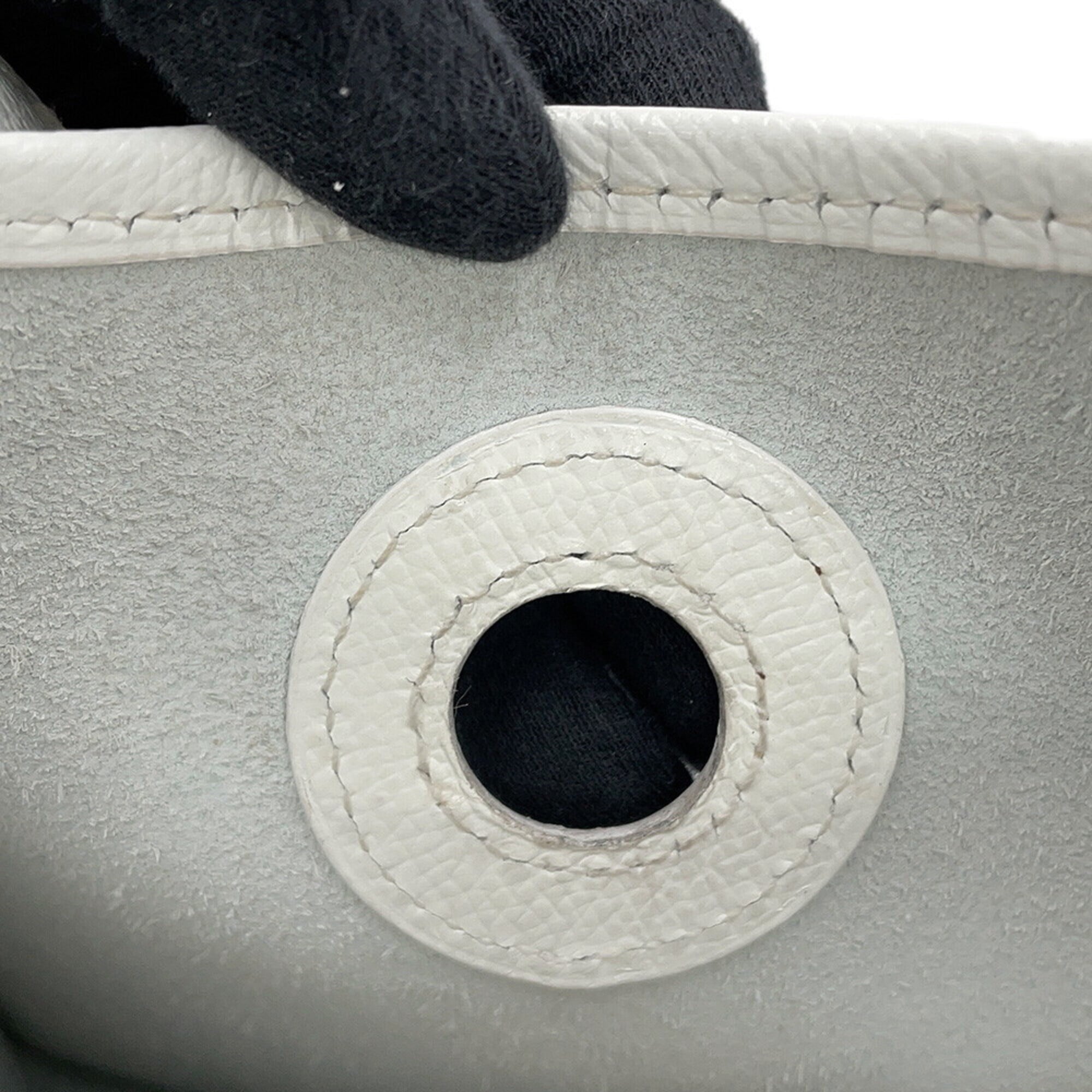 Hermes Vespa White Epsom Leather Handbag Shoulder Bag (Pre-Owned)
