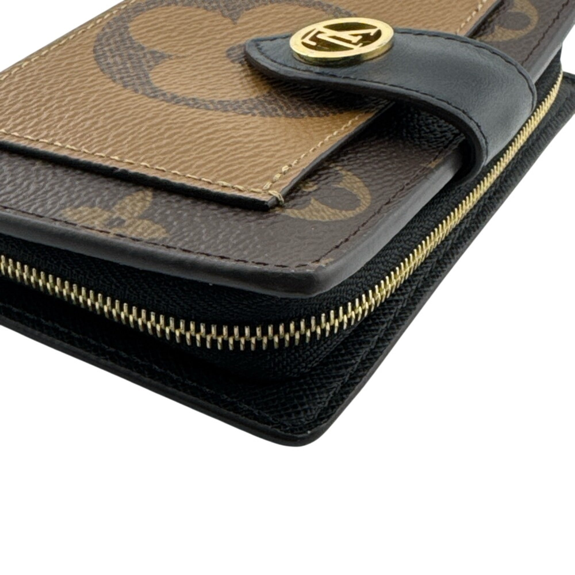 Louis Vuitton Brown Leather Wallet (Bi-Fold) (Pre-Owned)