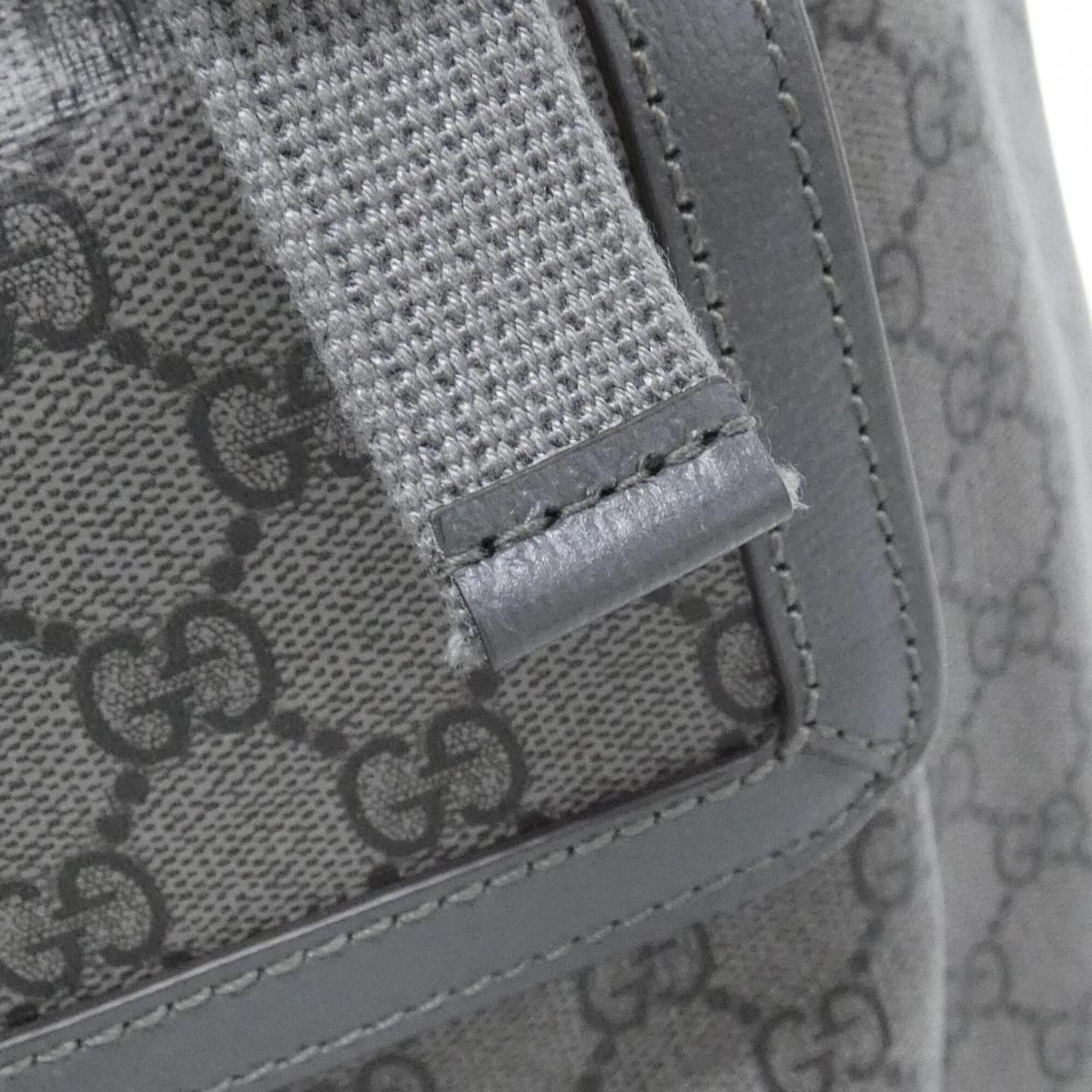 Gucci Black Gray Gg Supreme Backpack (Pre-Owned)