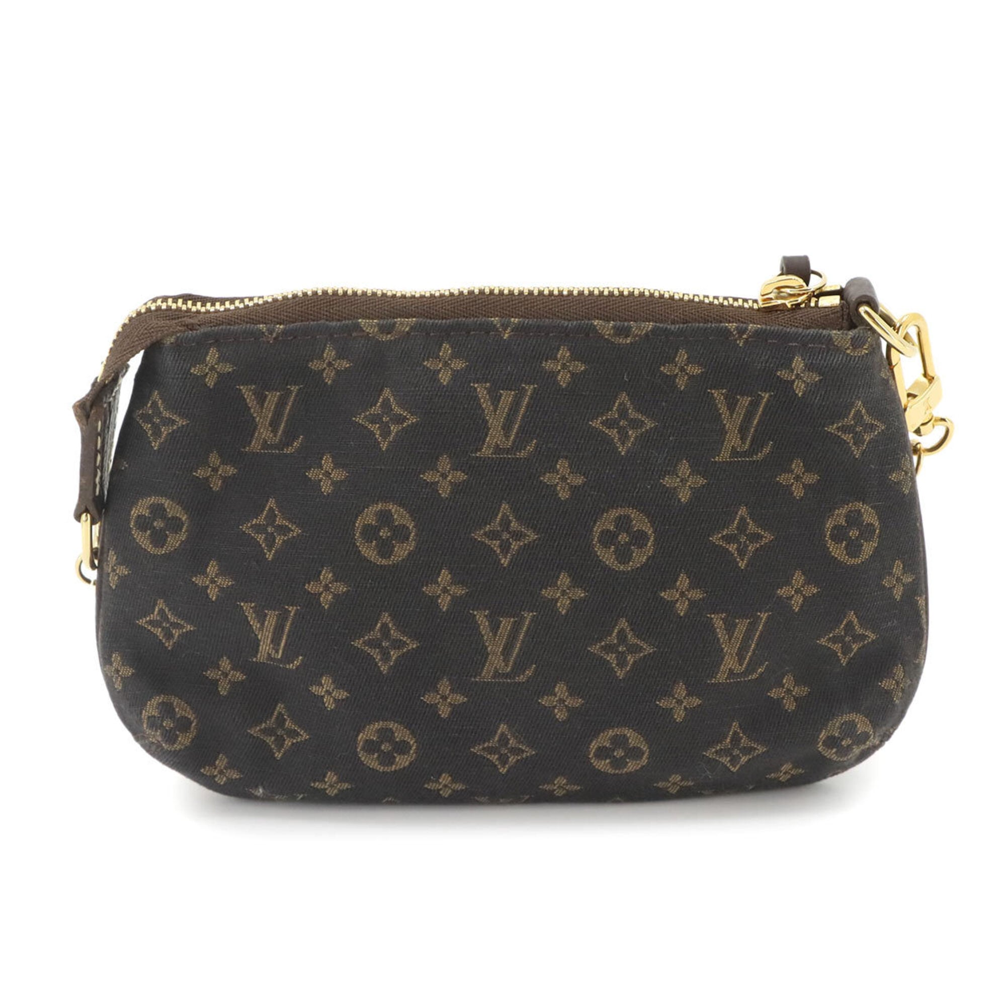 Louis Vuitton Ebene Monogram Mini Lin Handbag Pochette (Pre-Owned)