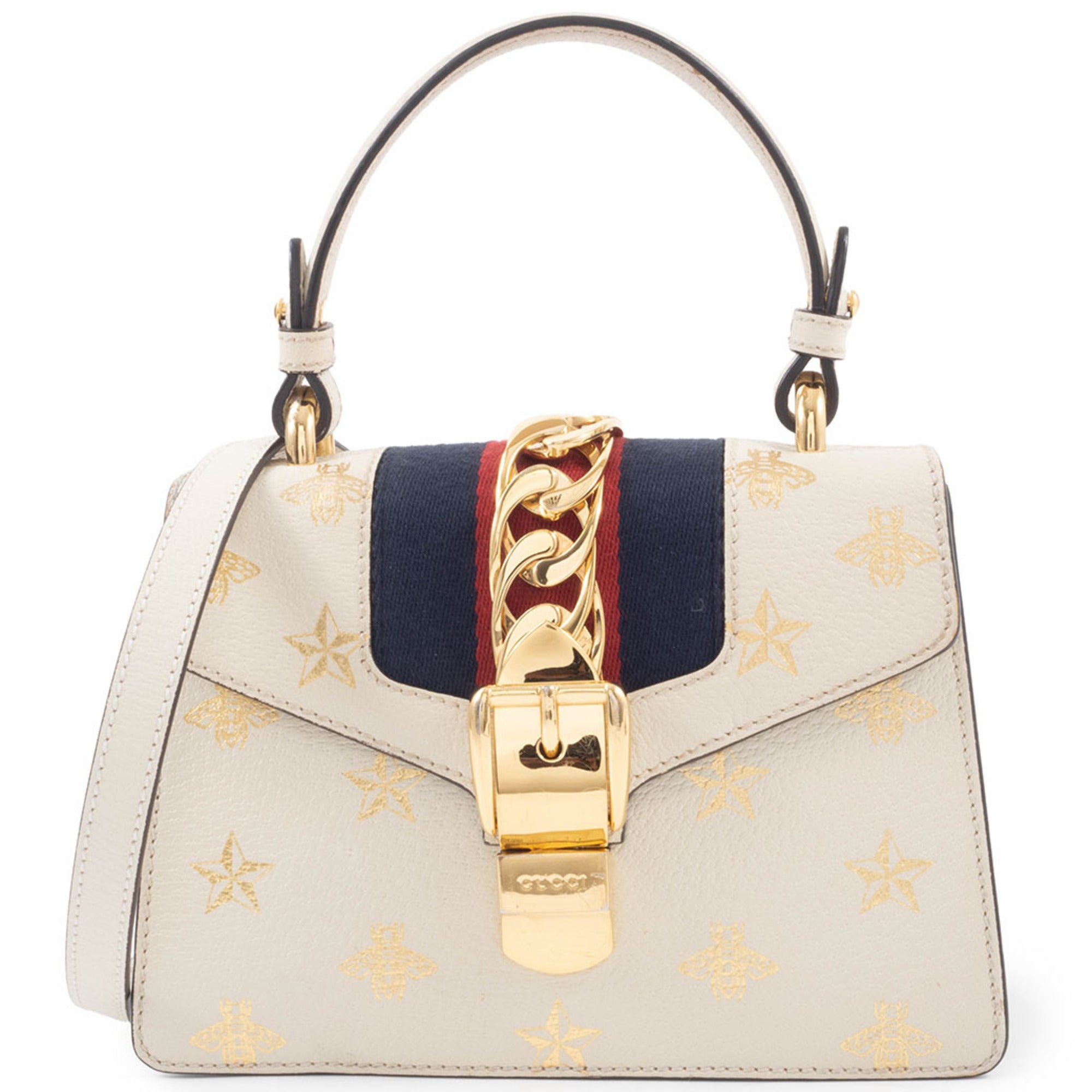 Gucci White Leather Handbag (Pre-Owned)