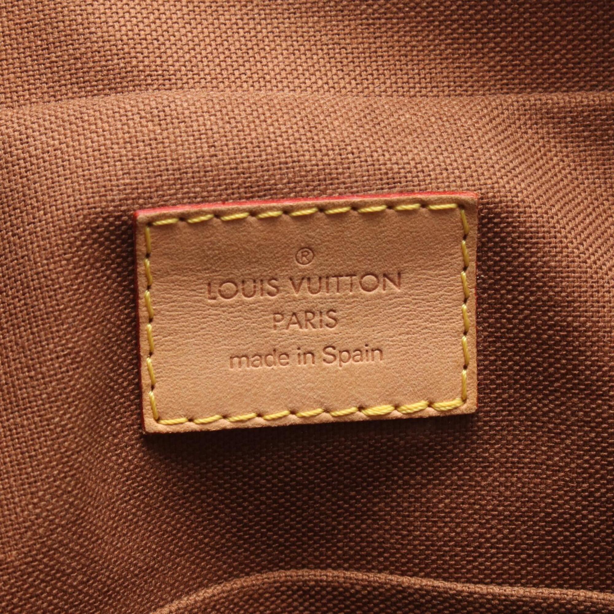 Louis Vuitton Brown Pvc Leather Handbag (Pre-Owned)