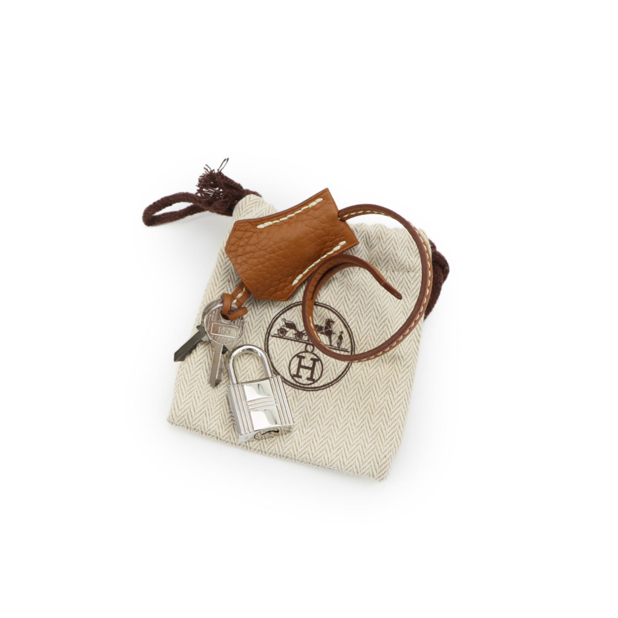 Hermes Brown Taurillon Clemence Leather Handbag (Pre-Owned)
