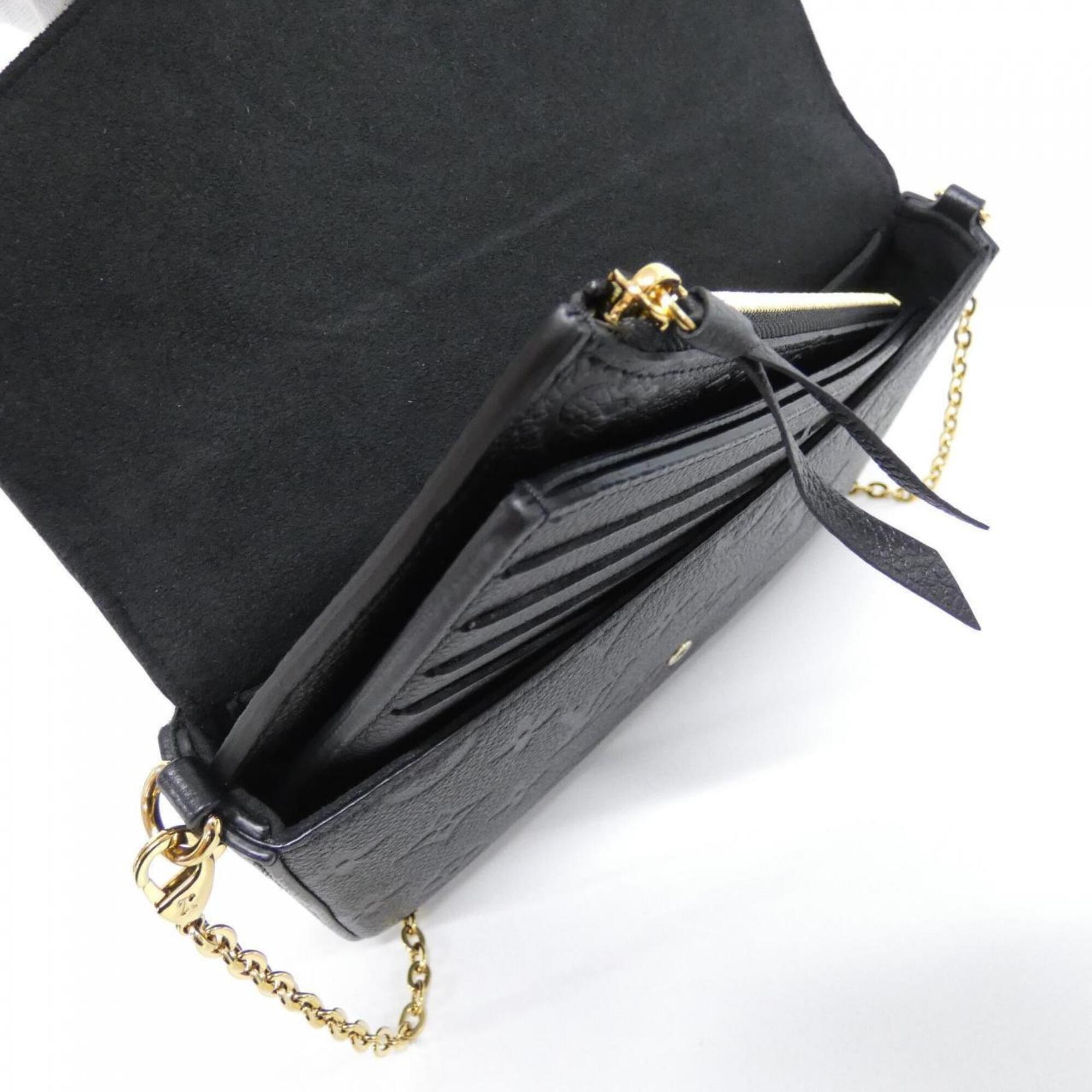 Louis Vuitton Black Monogram Empreinte Pochette Shoulder Bag (Pre-Owned)
