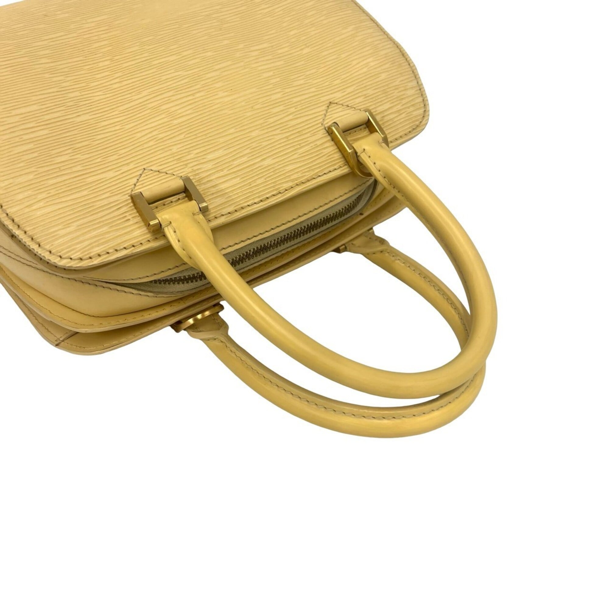 Louis Vuitton Yellow Leather Handbag (Pre-Owned)