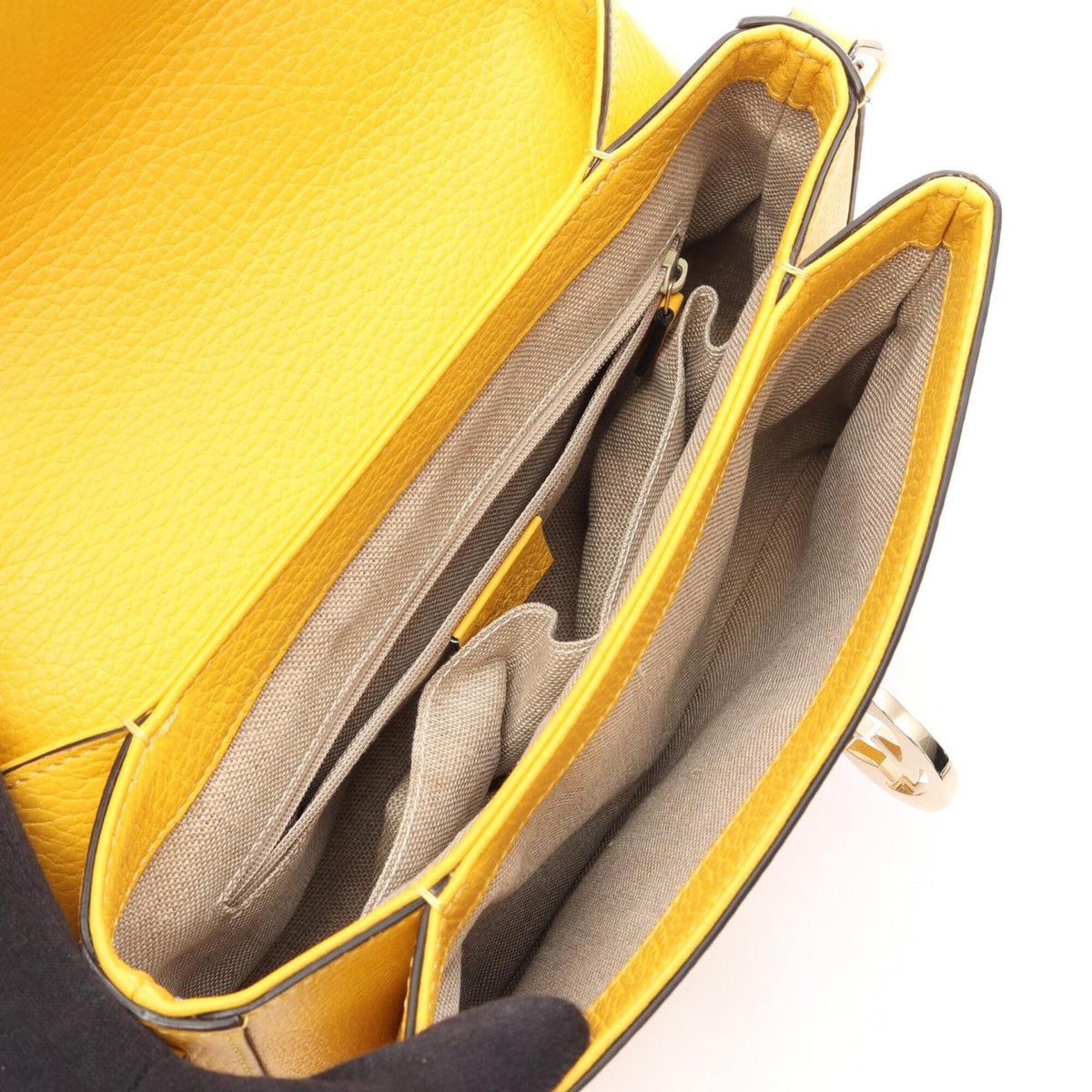 Gucci Yellow Leather Handbag (Pre-Owned)