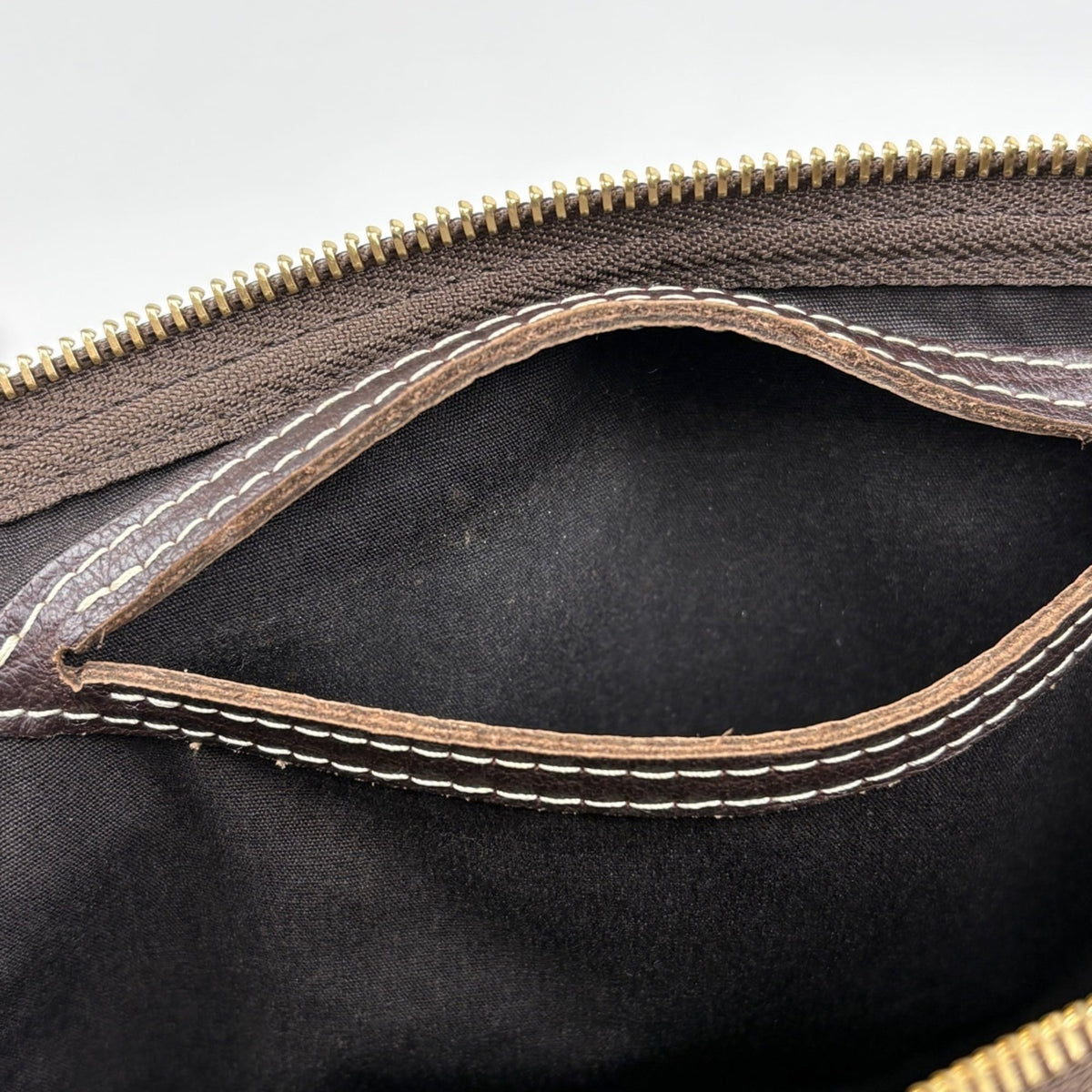 Louis Vuitton Dark Brown Ebene Monogram Boston Bag Handbag (Pre-Owned)
