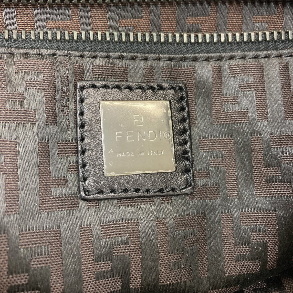 Fendi Zucchino Brown Canvas Tote Bag (Pre-Owned)