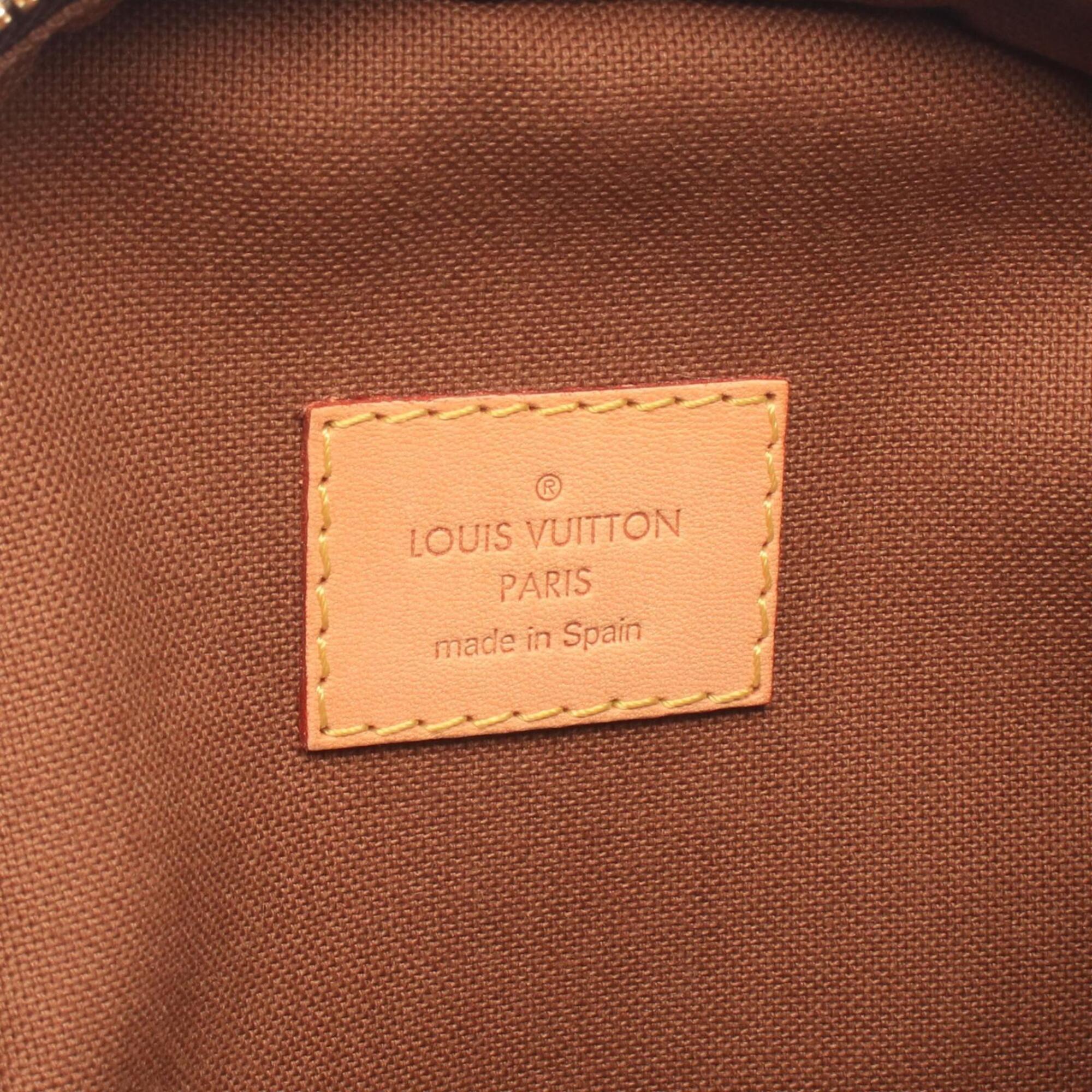 Louis Vuitton Brown Monogram Coated Canvas Leather Monogram Fanny Pack Handbag (Pre-Owned)