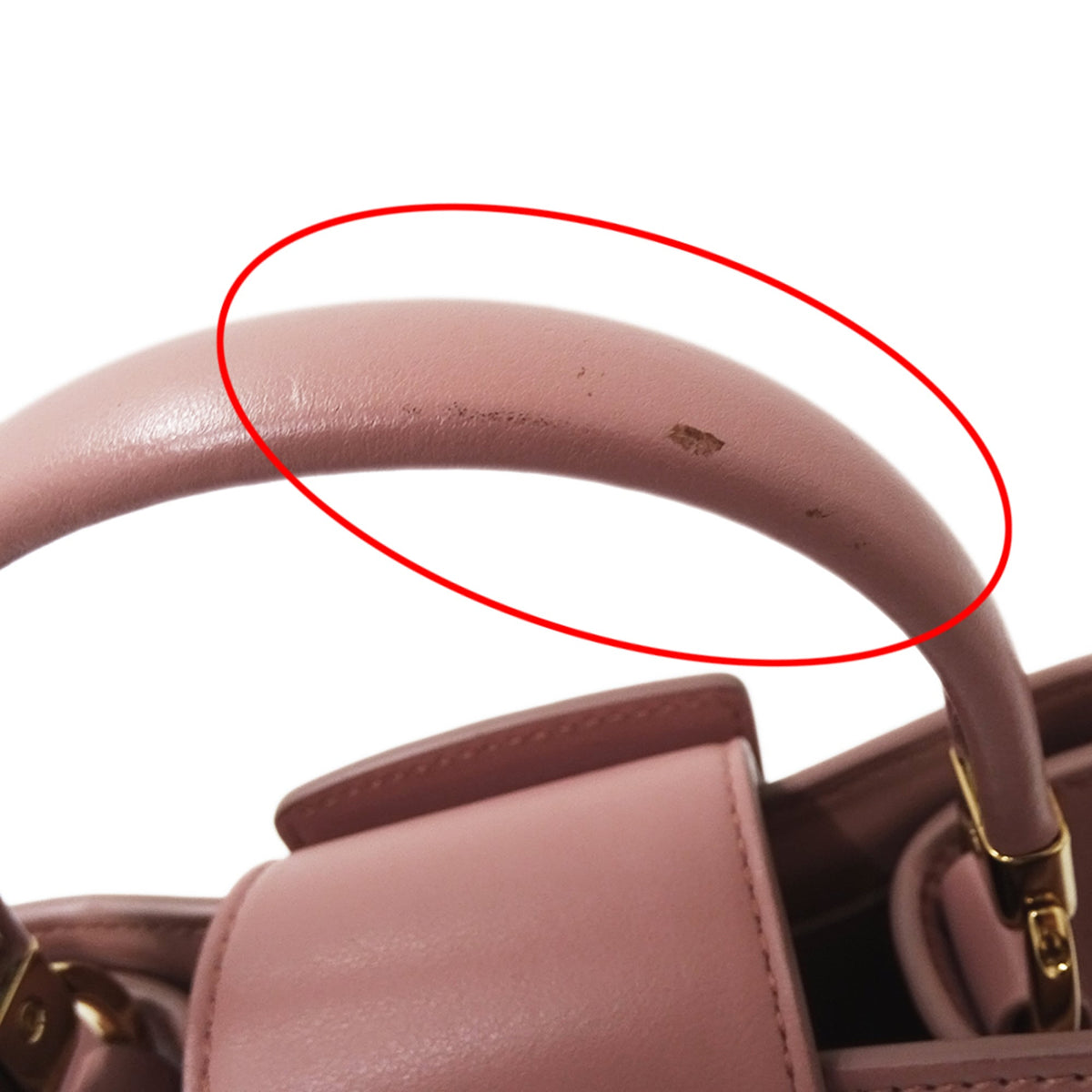 Salvatore Ferragamo Pink Leather Handbag Shoulder Bag (Pre-Owned)