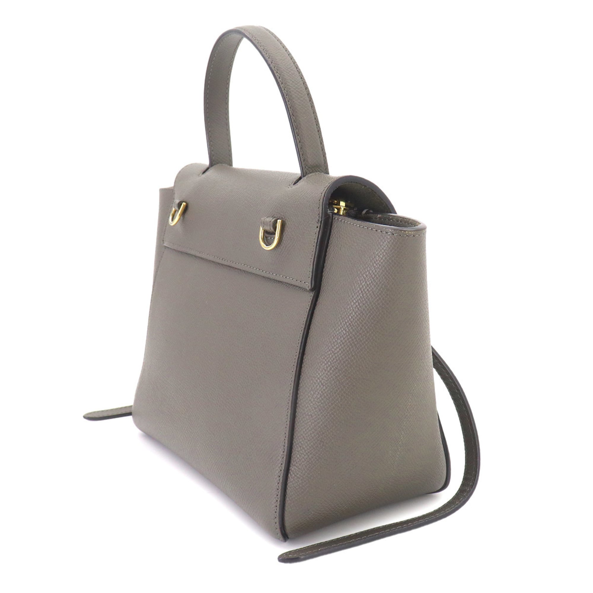 Celine Gray Leather Fanny Pack Handbag (Pre-Owned)