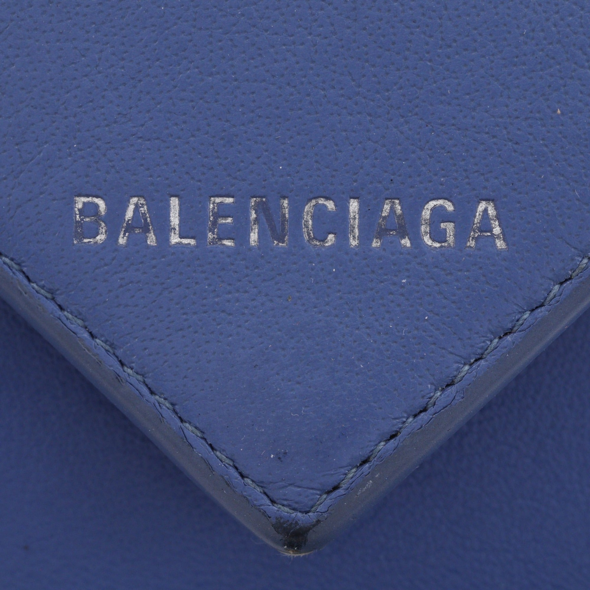 Balenciaga Blue Leather Wallet (Bi-Fold) (Pre-Owned)