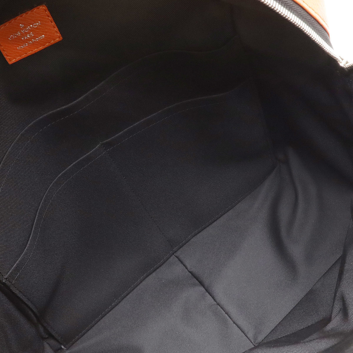 Louis Vuitton Monogram Eclipse Orange Taigarama Backpack (Pre-Owned)
