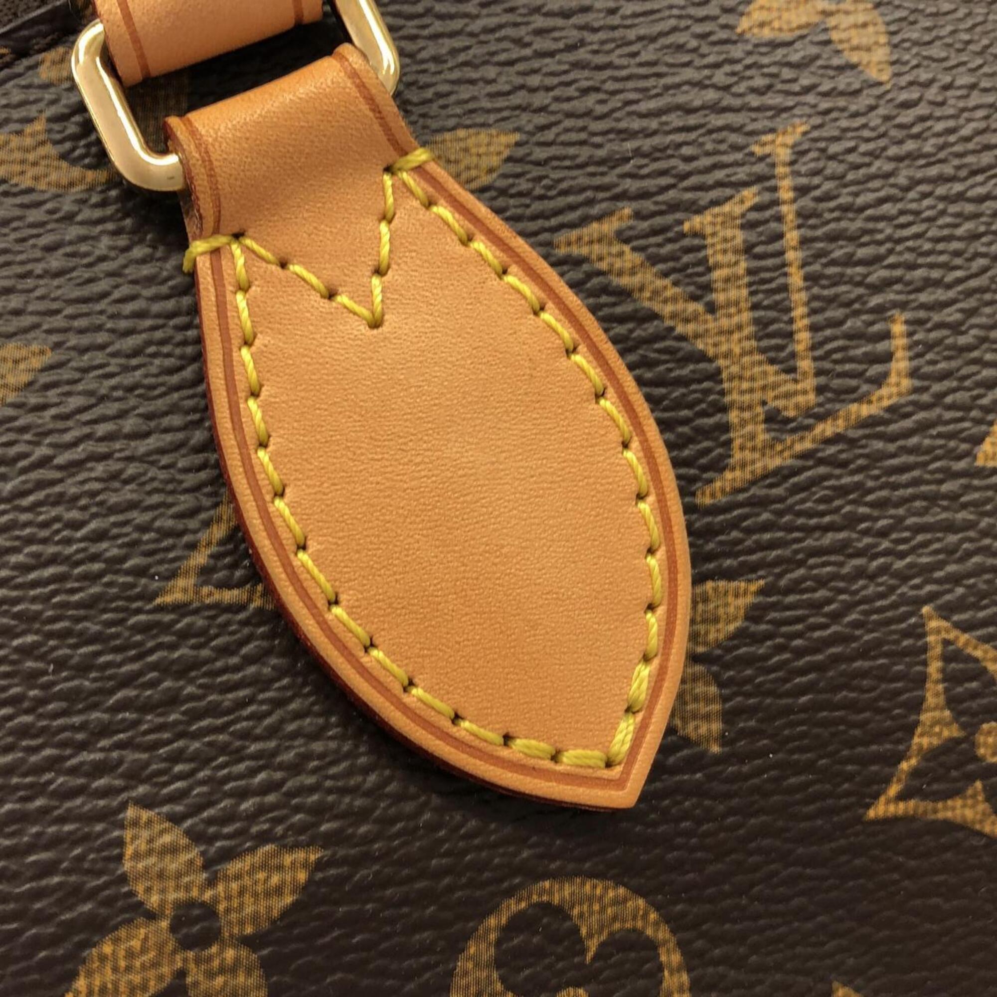 Louis Vuitton Monogram Marron Coated Canvas Handbag (Pre-Owned)