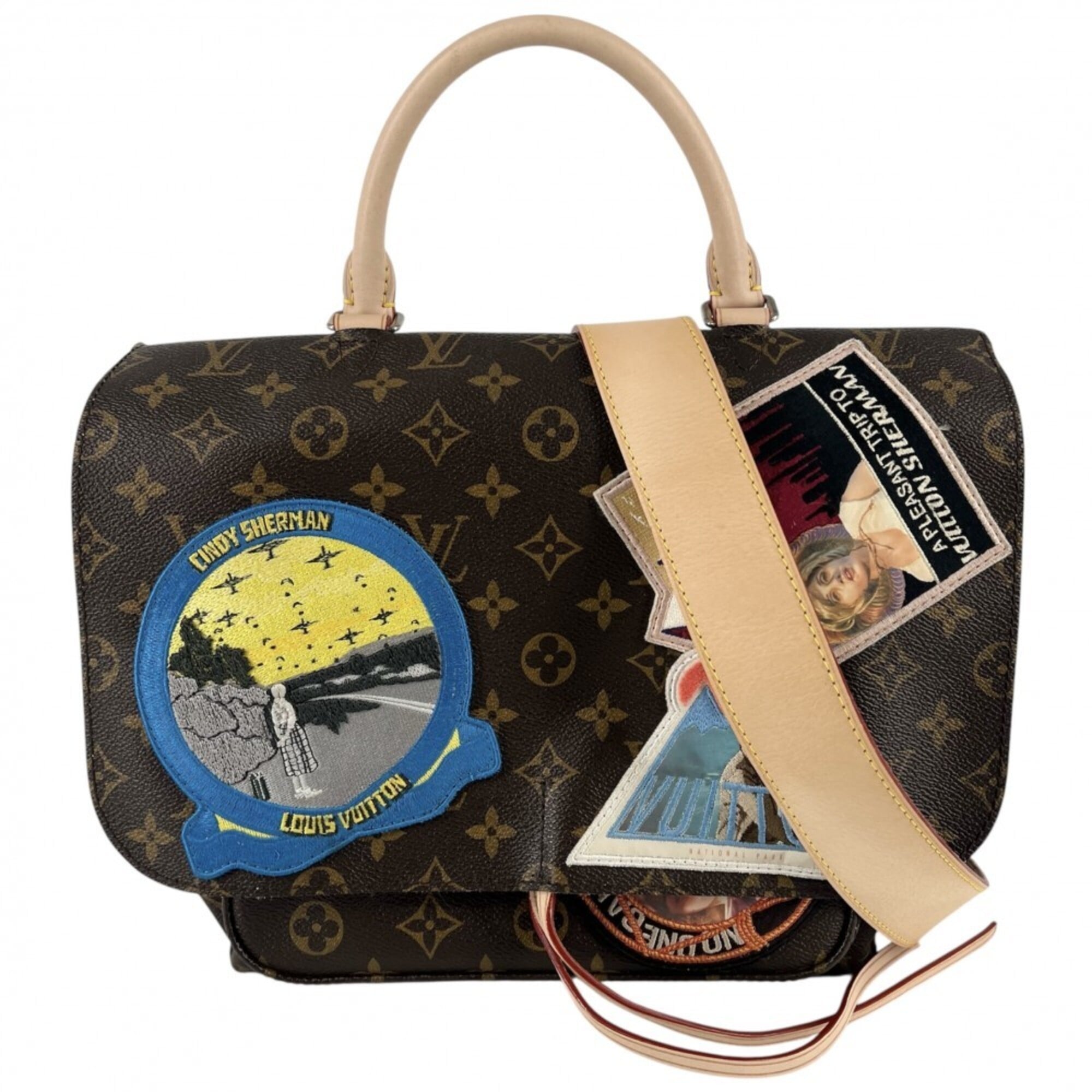 Louis Vuitton Brown Monogram Canvas Handbag Shoulder Bag (Pre-Owned)