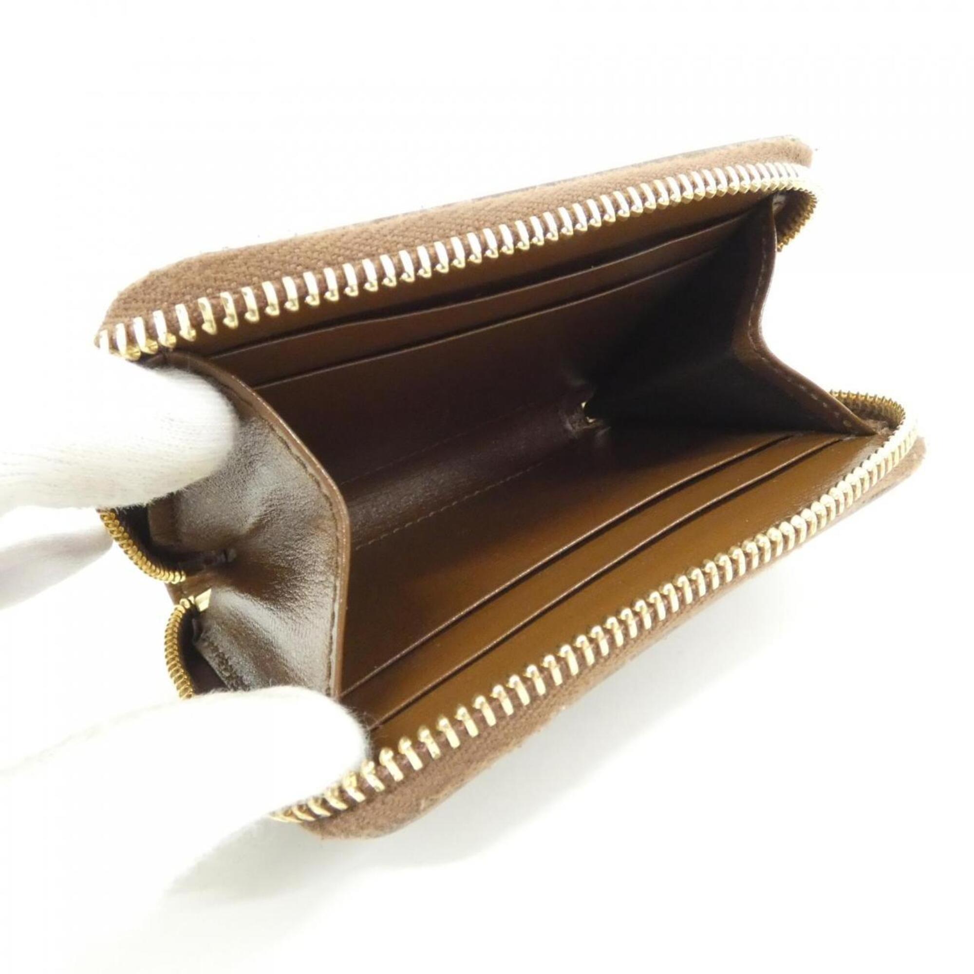 Gucci Beige Brown Gg Supreme Canvas Coin Purse/Coin Case (Pre-Owned)