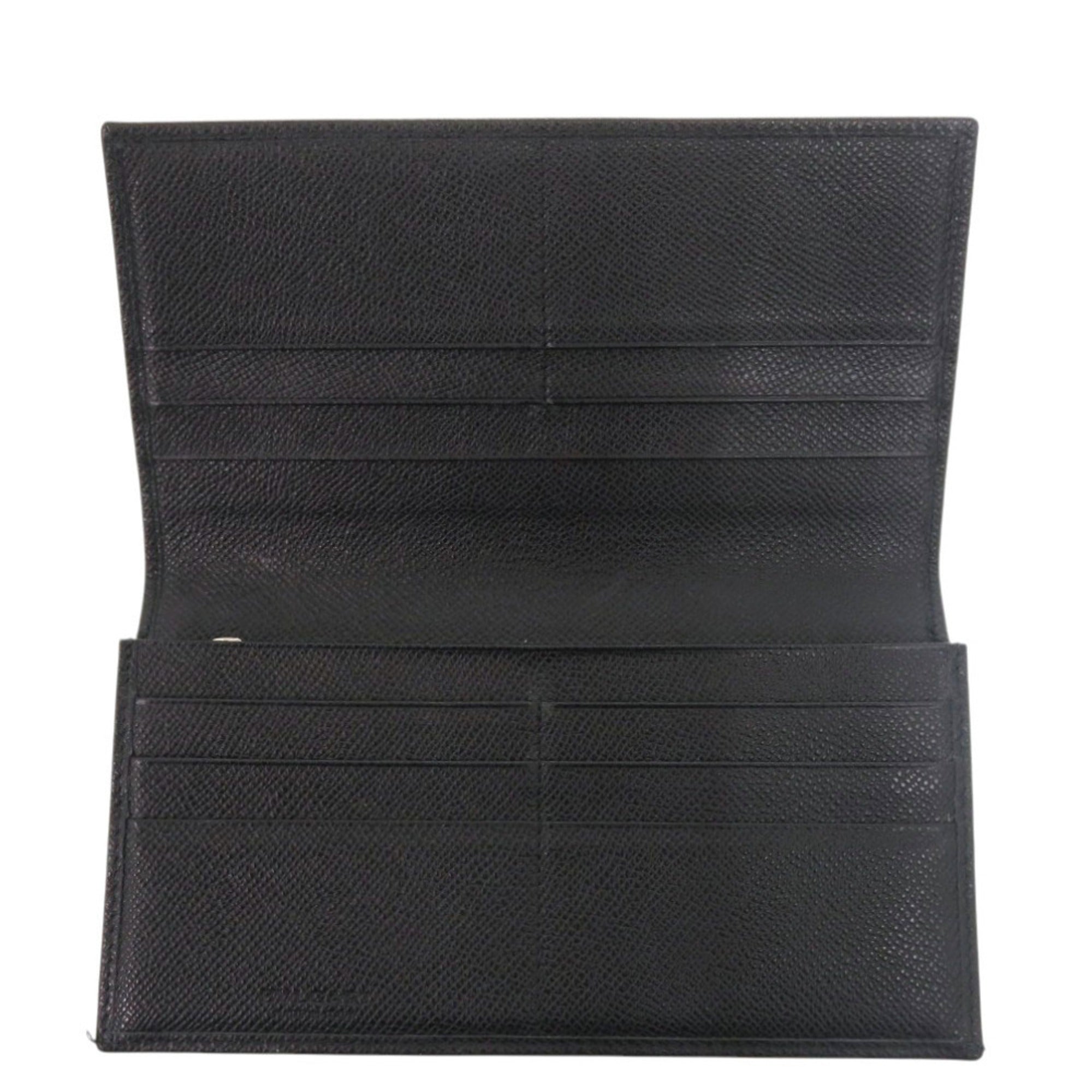 Bvlgari Black Leather Coin Purse/Coin Case (Pre-Owned)