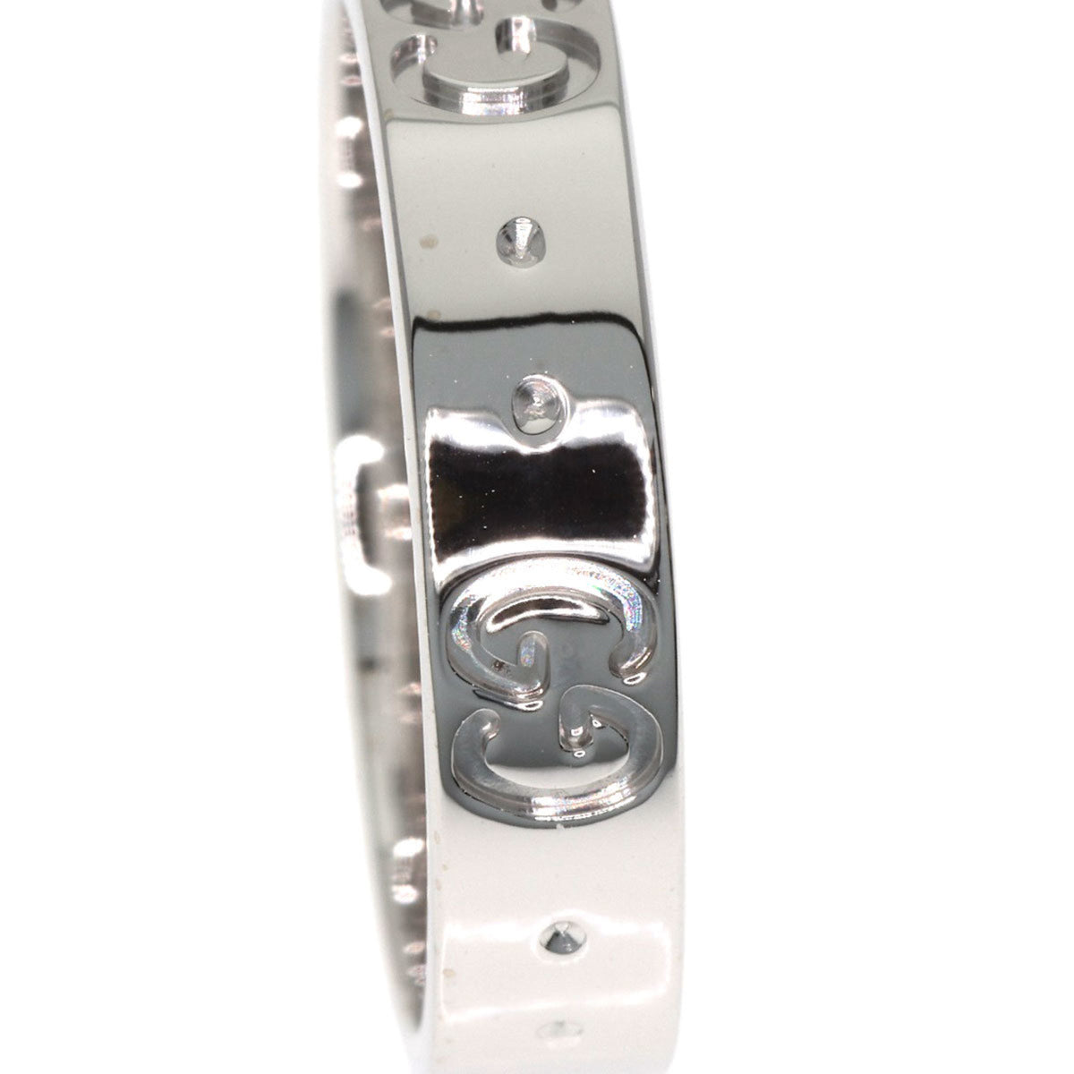 Gucci Icon White Gold (18K) Band Ring (Pre-Owned)