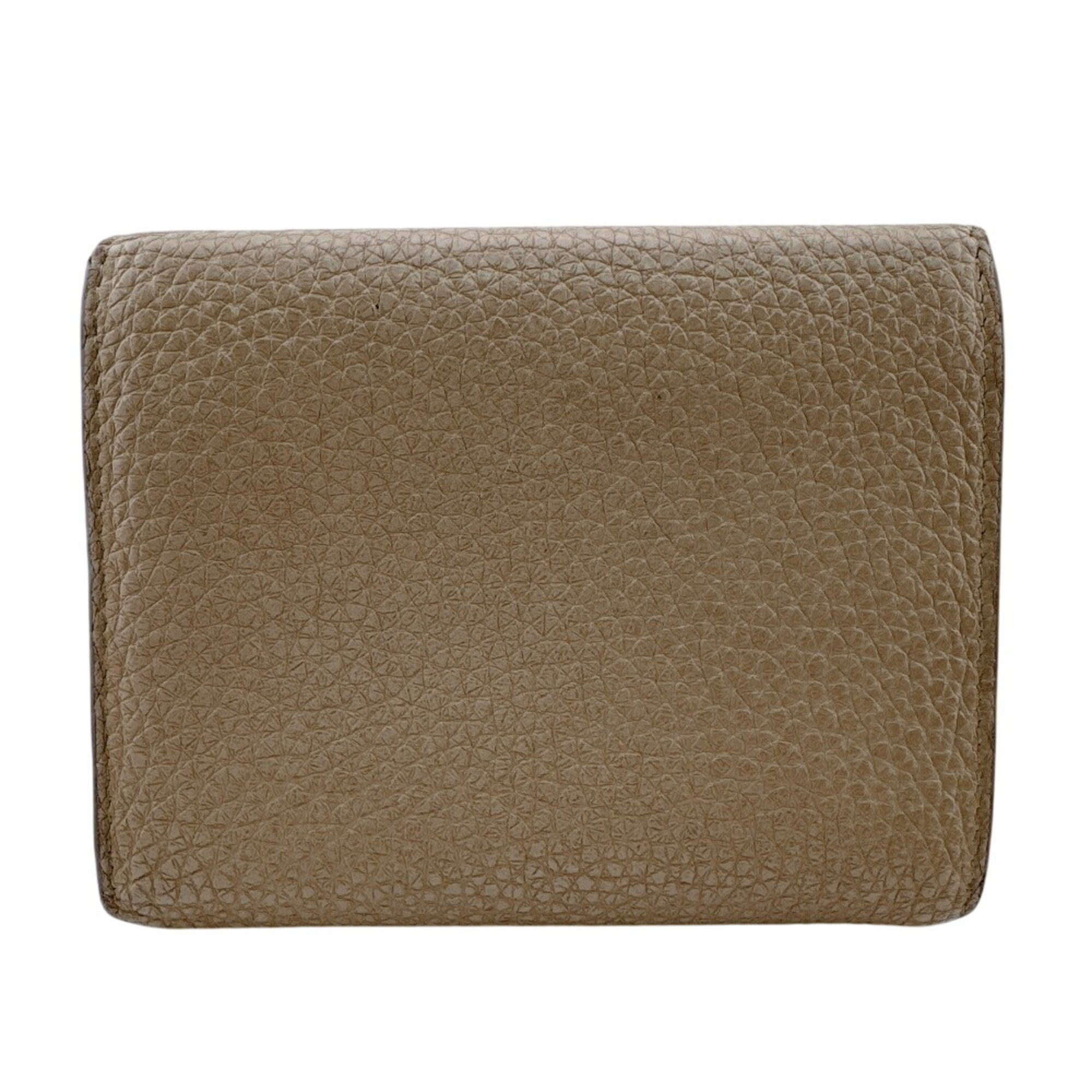 Miu Miu Beige Pink Leather Wallet (Tri-Fold) (Pre-Owned)
