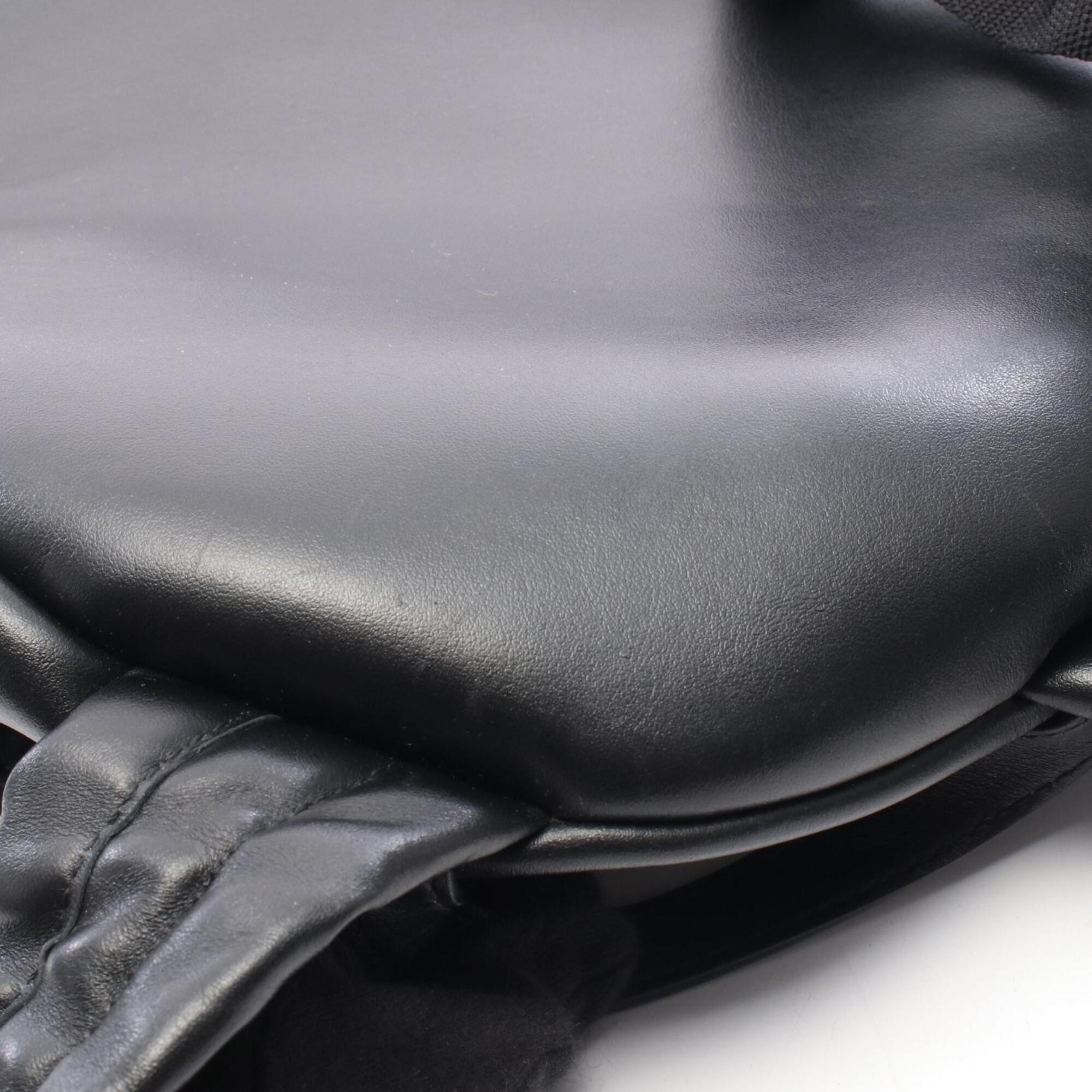 Balenciaga Black Red Color Leather Backpack (Pre-Owned)