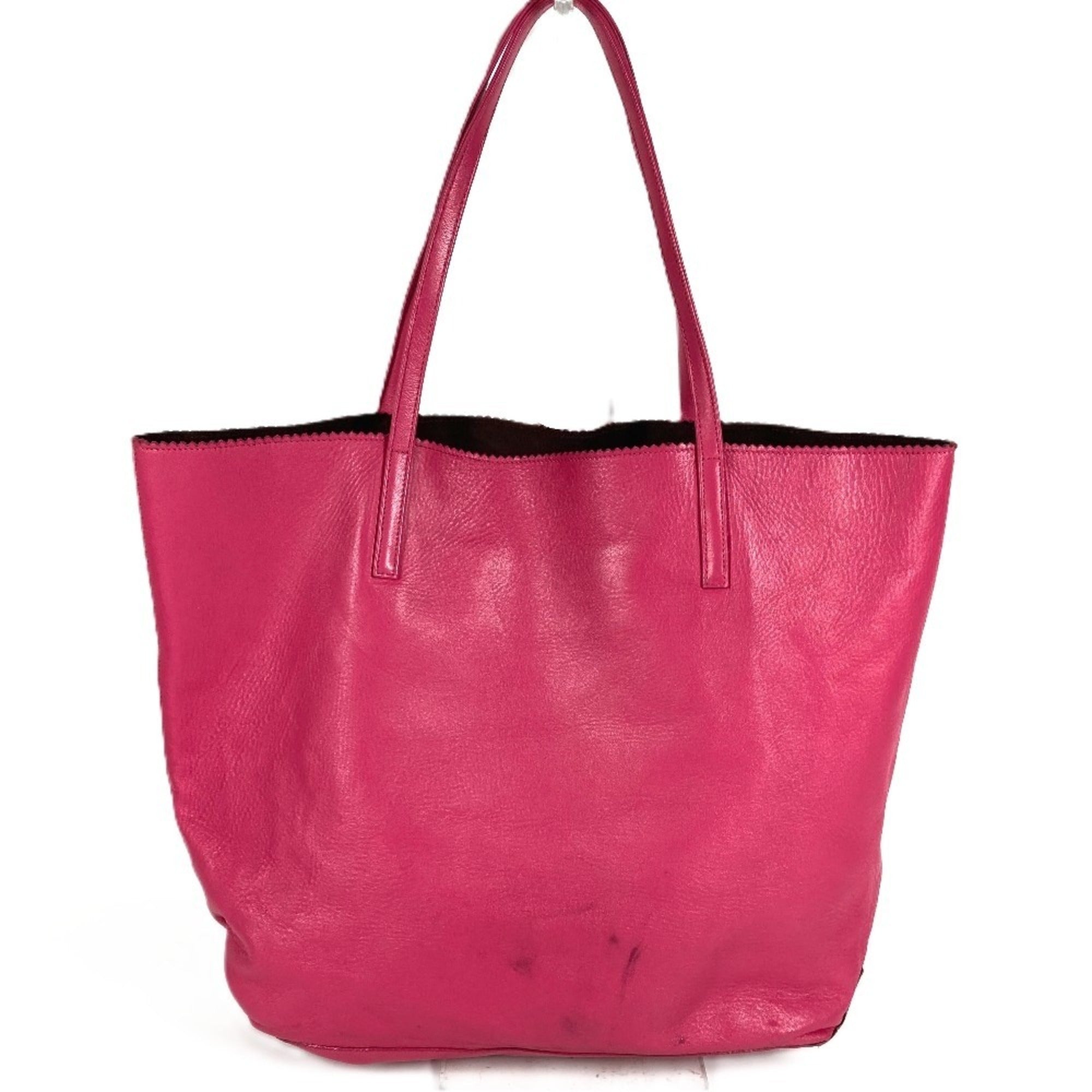 Loewe Pink Leather Shoulder Bag Tote Bag (Pre-Owned)