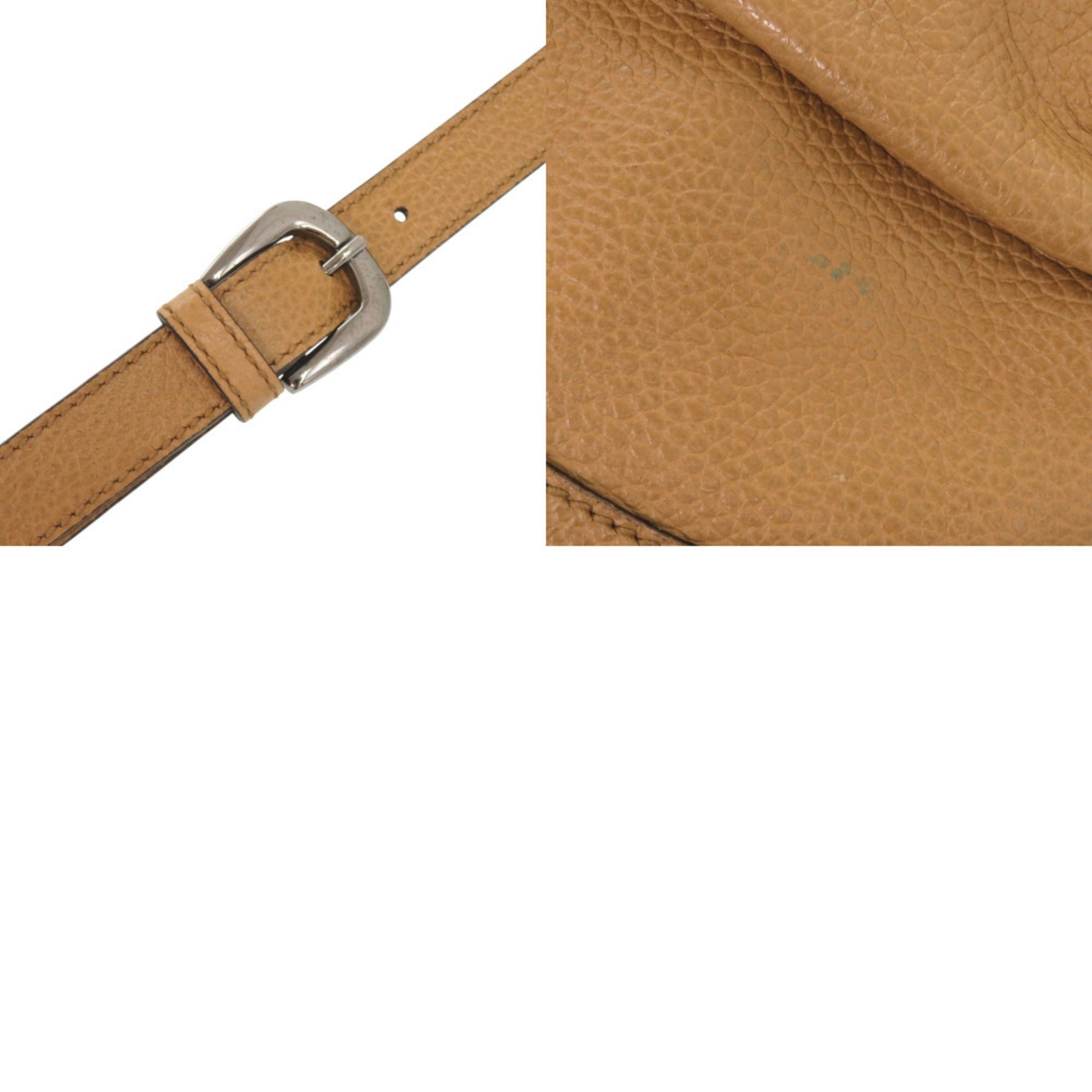 Gucci Brown Camel Leather Shoulder Bag (Pre-Owned)