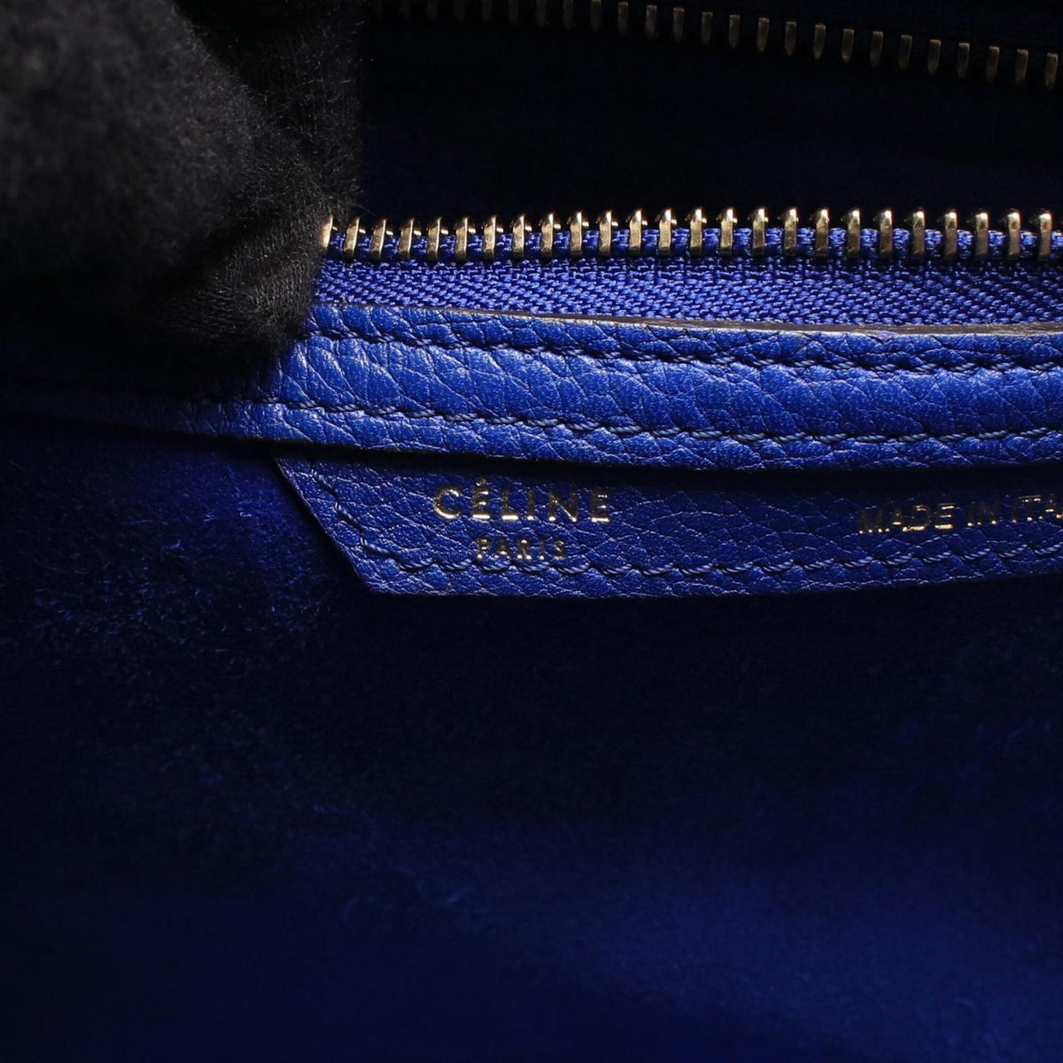 Celine Blue Leather Handbag Tote Bag (Pre-Owned)