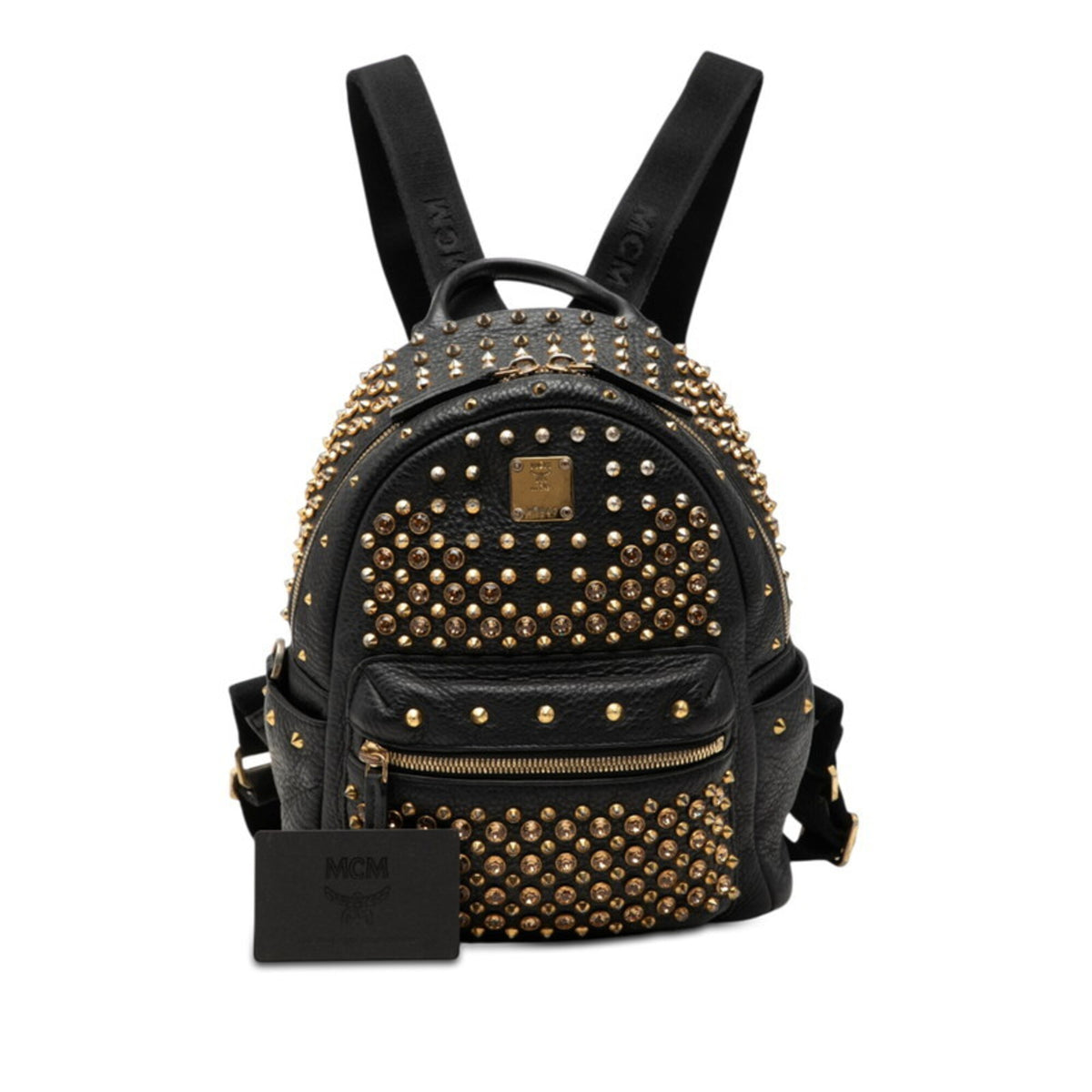 Mcm Visetos Black Leather Backpack (Pre-Owned)