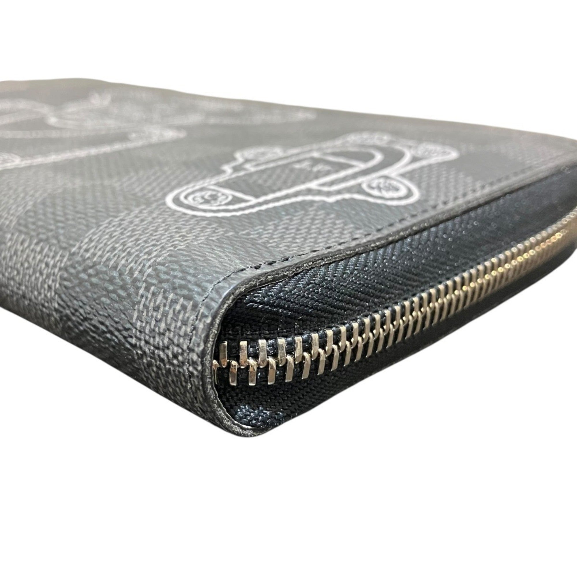 Louis Vuitton Black Damier Graphite Coin Purse/Coin Case (Pre-Owned)