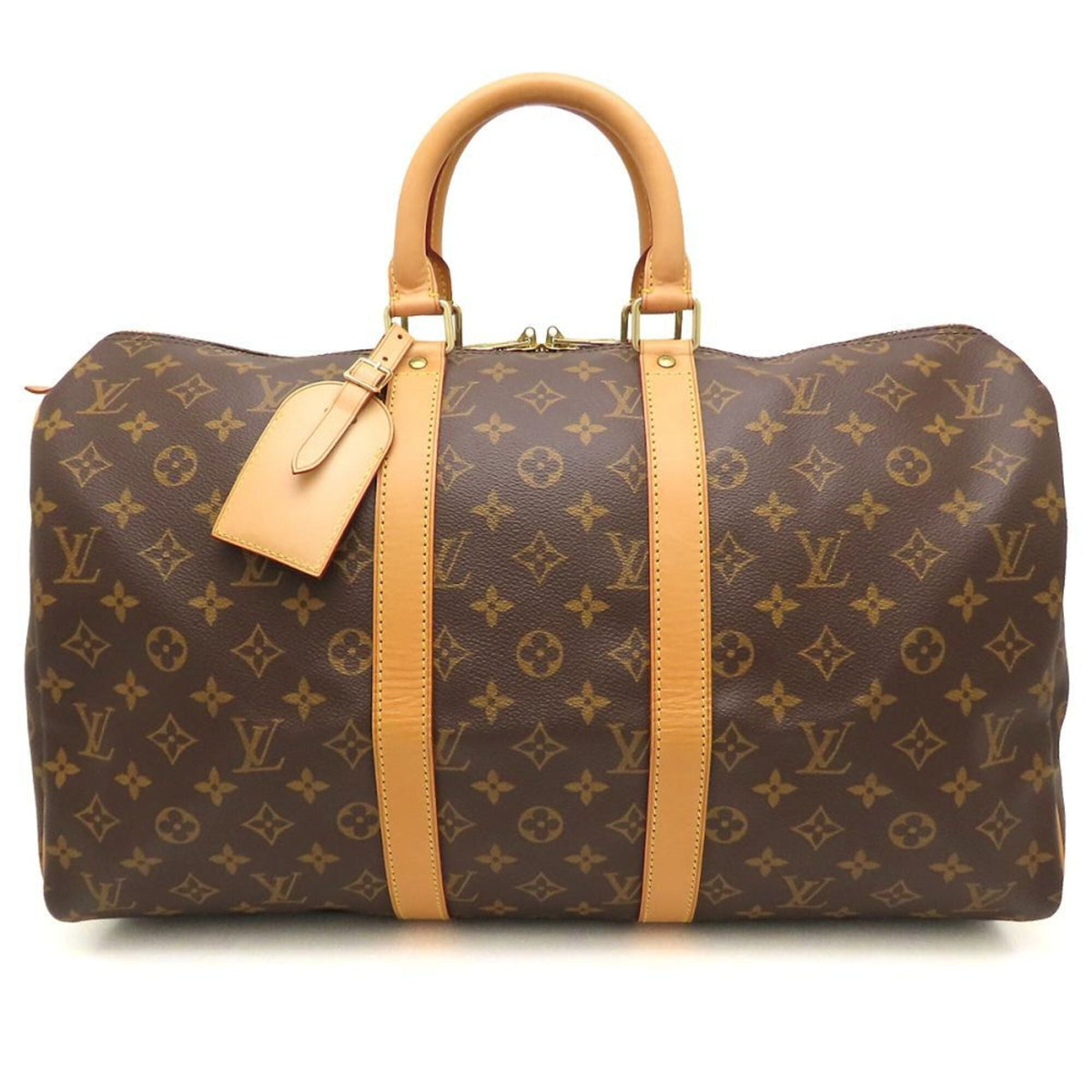 Louis Vuitton Brown Monogram Canvas Boston Bag (Pre-Owned)